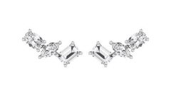 Tanisa Nahata Fancy Multi-shape Diamond 1.28ct. Earrings in 18Karat Gold.