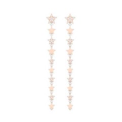 Tanisa Nahata Diamant 1,50 Karat. Star Fall Dangle Earrings aus 18 Karat Gold.