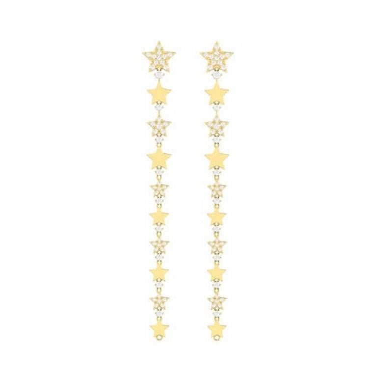 Contemporaneo Diamante Tanisa Nahata 1,50ct. Orecchini pendenti Star Fall in oro 18 carati. in vendita