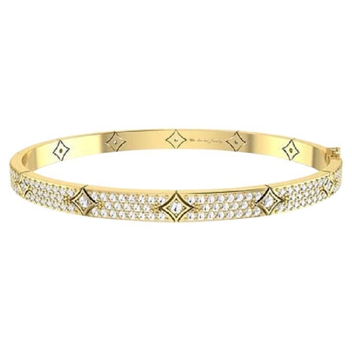 Tanisa Nahata Classic Diamond 2.00ct. Pave Reign Bangle in 18Karat Gold..