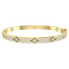 Tanisa Nahata Classic Diamant 2.00ct. Pave Reign Armreif aus 18 Karat Gold...