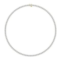 Tanisa Nahata Diamante 20ct. Collar de tenis de oro de 18 quilates.