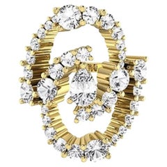 Tanisa Nahata Ocean Wave Statement Diamond 2,30ct. Anello in 18KWYG.