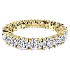 Tanisa Nahata Eternidad Diamante 4,00ct. Anillo de fantasía en oro de 18 quilates.