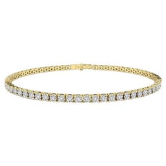 Tanisa Nahata Diamant 5.15 Karat. Tennisarmband aus 18 Karat Gold.