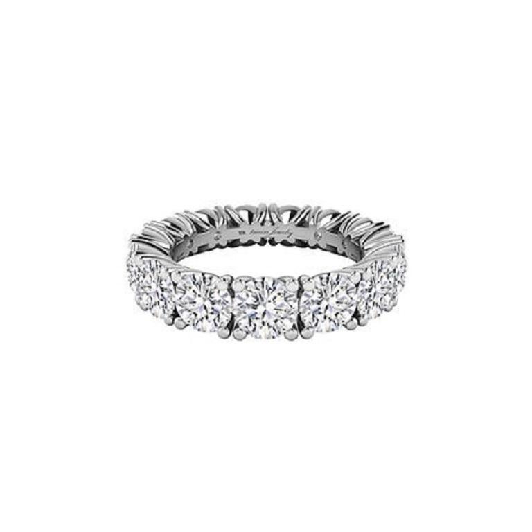 Contemporary Tanisa Nahata Eternity Diamond 5.27ct. Fancy Ring in 18Karat Gold. For Sale