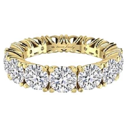 Tanisa Nahata Eternidad Diamante 5,27ct. Anillo de fantasía en oro de 18 quilates.