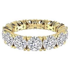 Tanisa Nahata Eternidad Diamante 5,27ct. Anillo de fantasía en oro de 18 quilates.