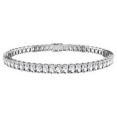 Tanisa Nahata Oval Shape Diamond 5.54ct. Tennis Bracelet in 18Karat Gold