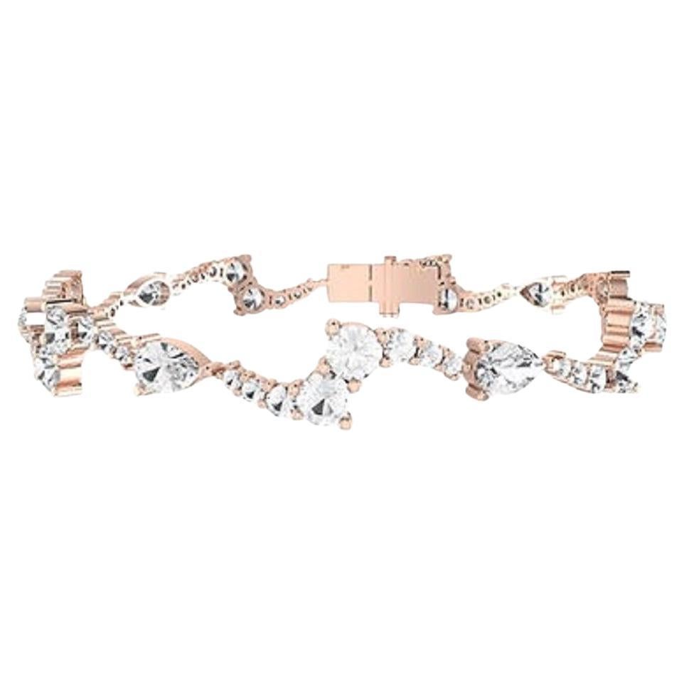Tanisa Nahata Classic Diamond 5.96ct. Bracelet in 18Karat Gold.