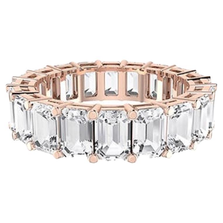 Diamante Tanisa Nahata 6,15ct. Anillo Eternity Fancy de oro de 18 quilates.
