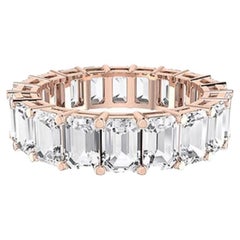 Diamante Tanisa Nahata 6,15ct. Anillo Eternity Fancy de oro de 18 quilates.