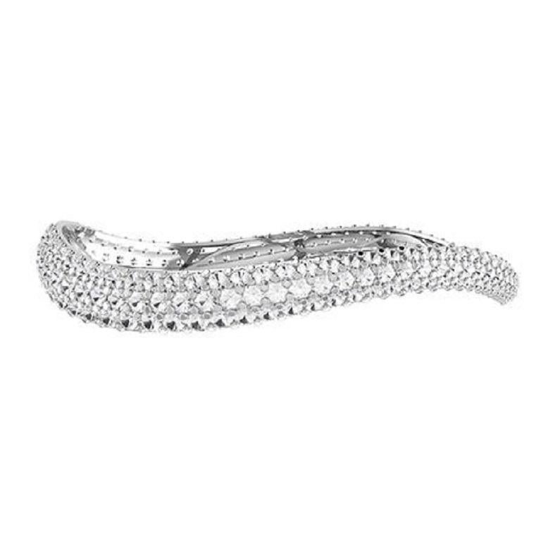 Contemporaneo Tanisa Nahata Ocean Wave Diamonds 6,30ct. Bracciale in oro 18 carati. in vendita