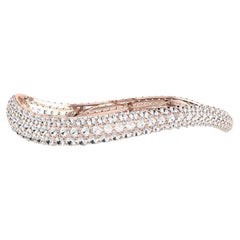 Tanisa Nahata Diamants Ocean Wave 6.30ct. Bracelet en or 18 carats.