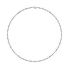 Tanisa Nahata Diamant 6,60ct. Collier de tennis en or 18 carats.