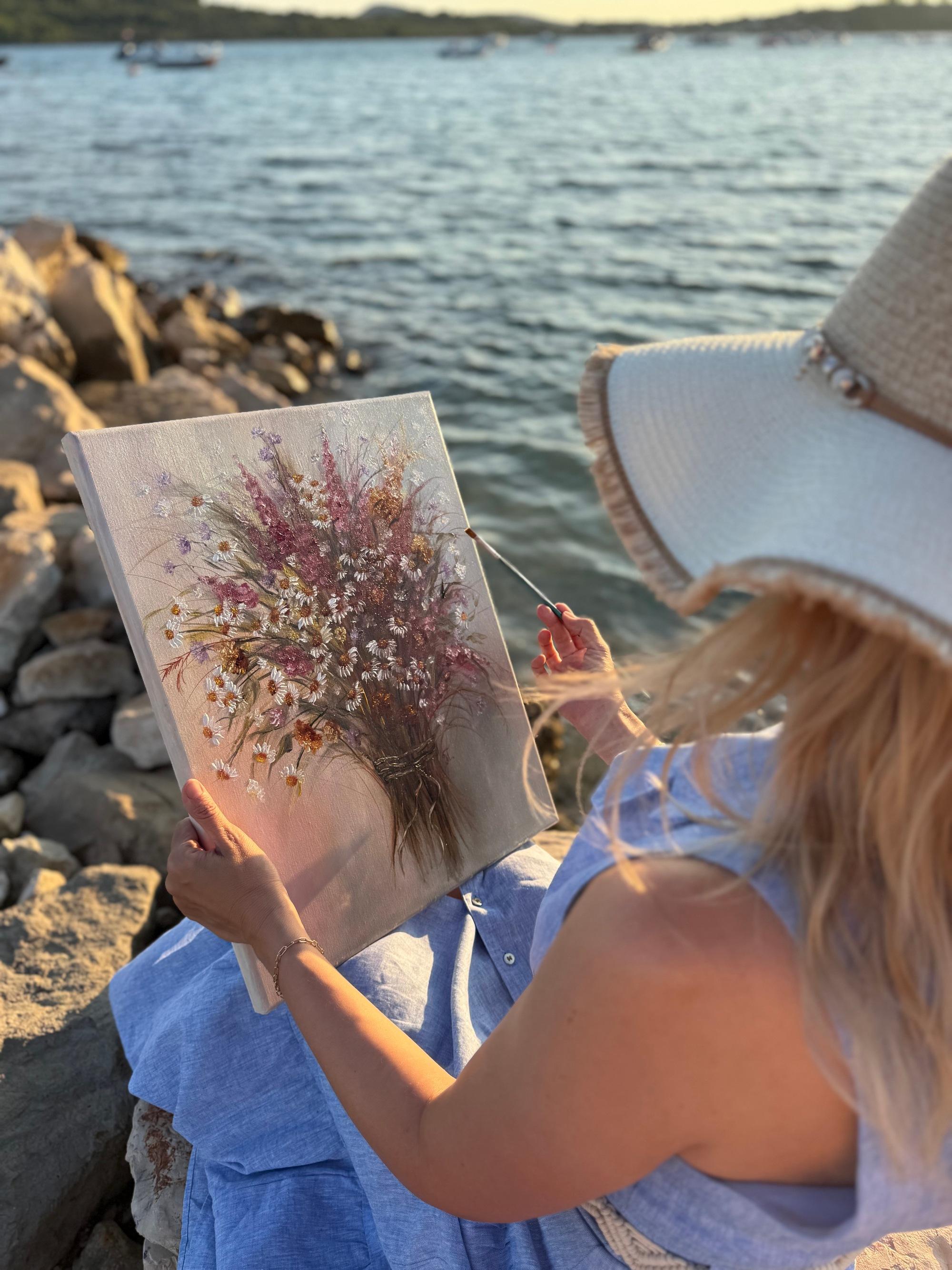 A Piece of Summer - Painting by Tanja Frost