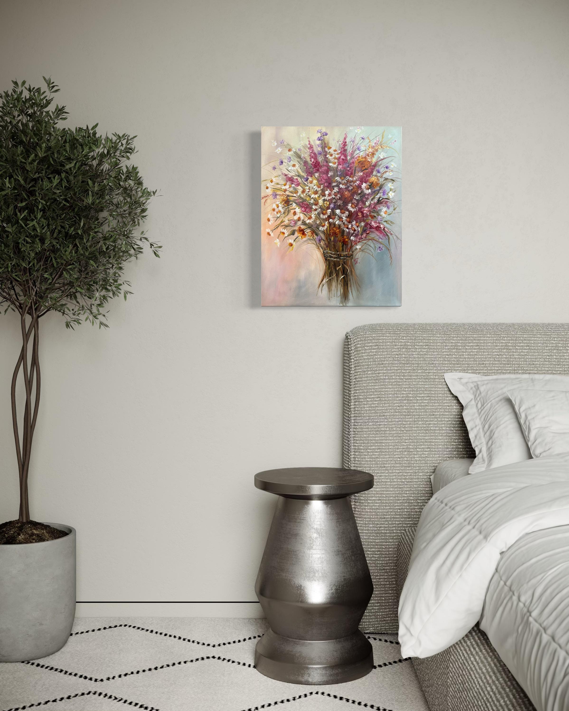 A Piece of Summer - Brown Still-Life Painting by Tanja Frost