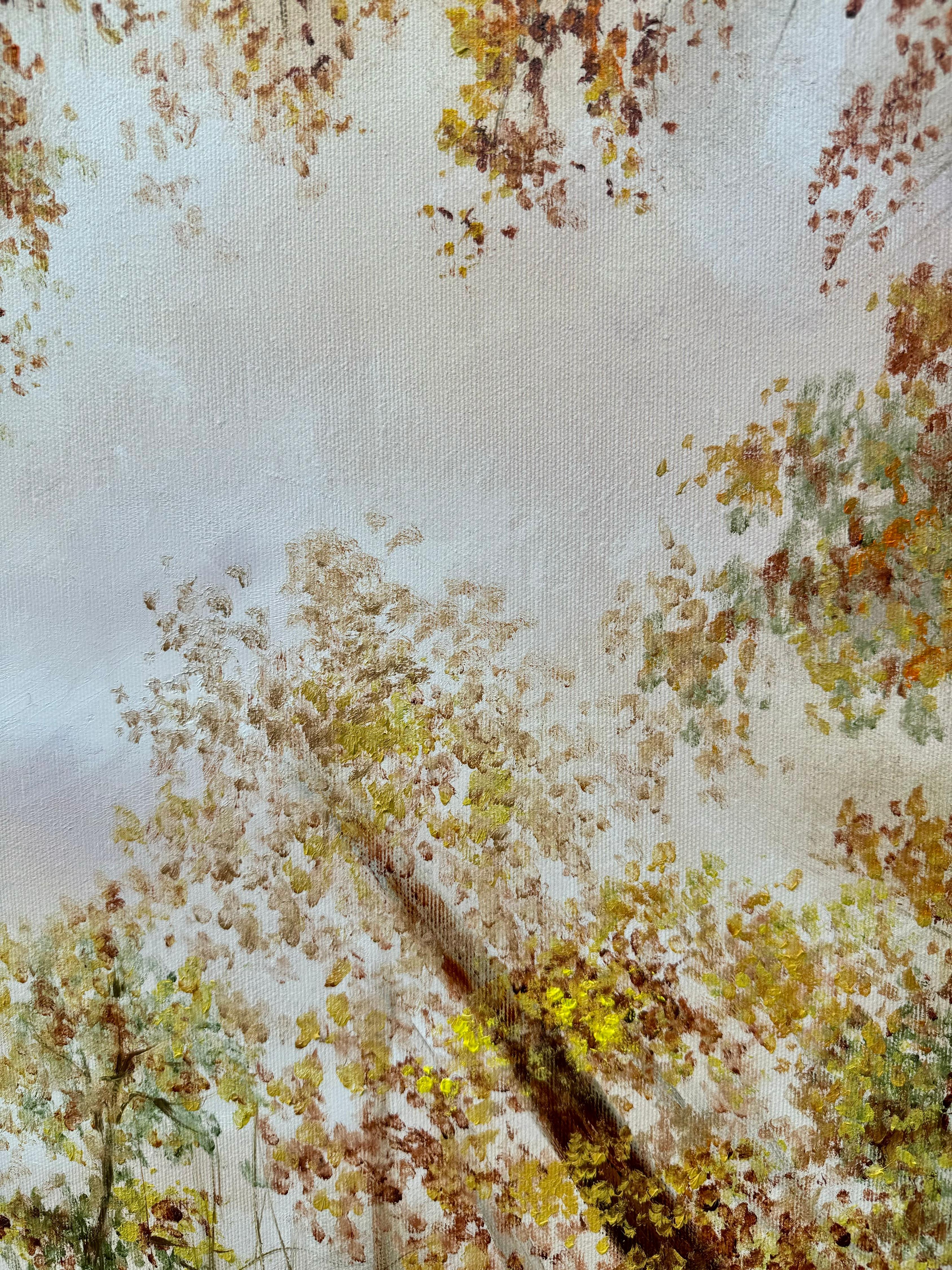 Autumn's Embrace - Painting by Tanja Frost
