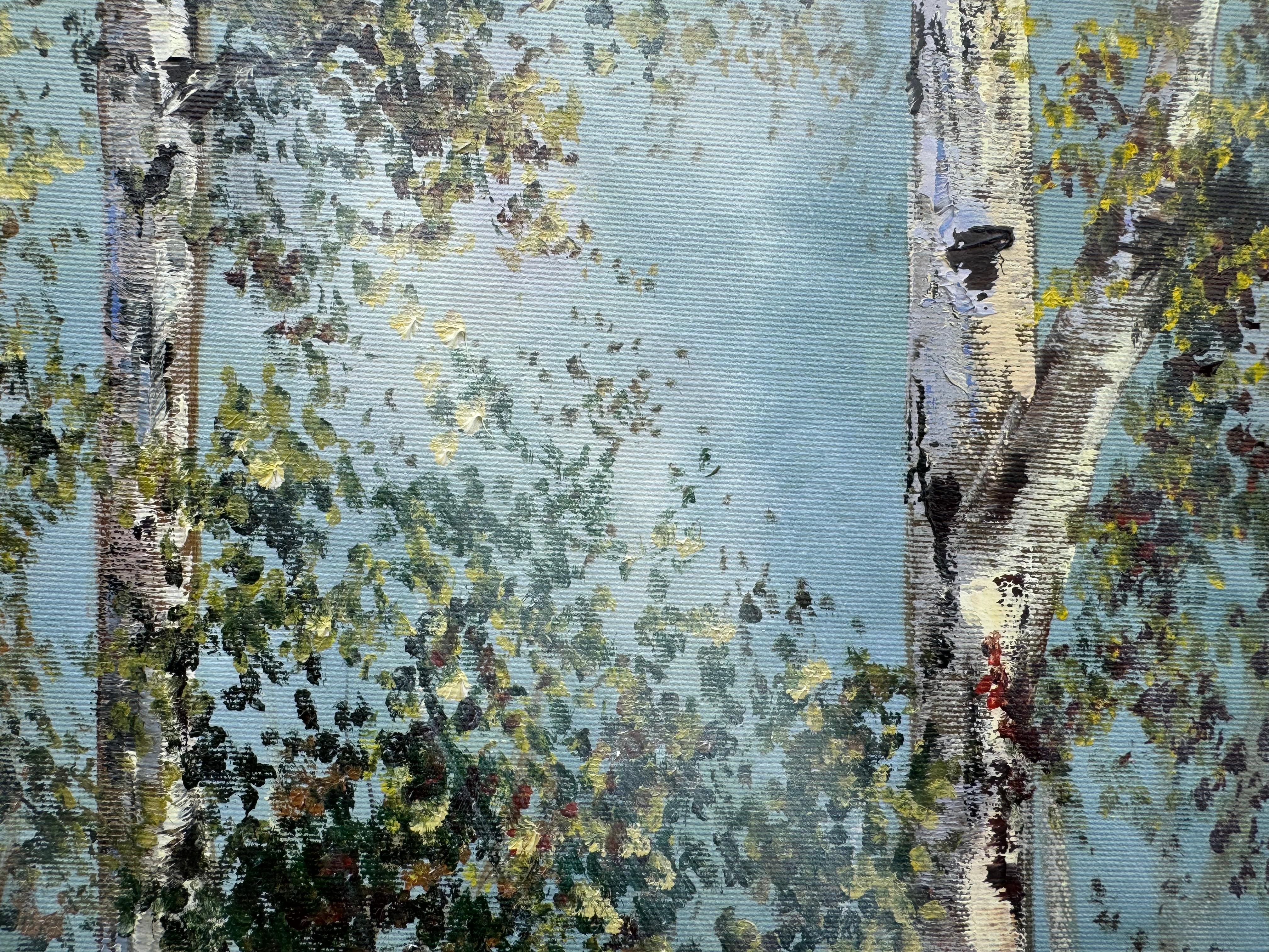 Birkenwald – Painting von Tanja Frost