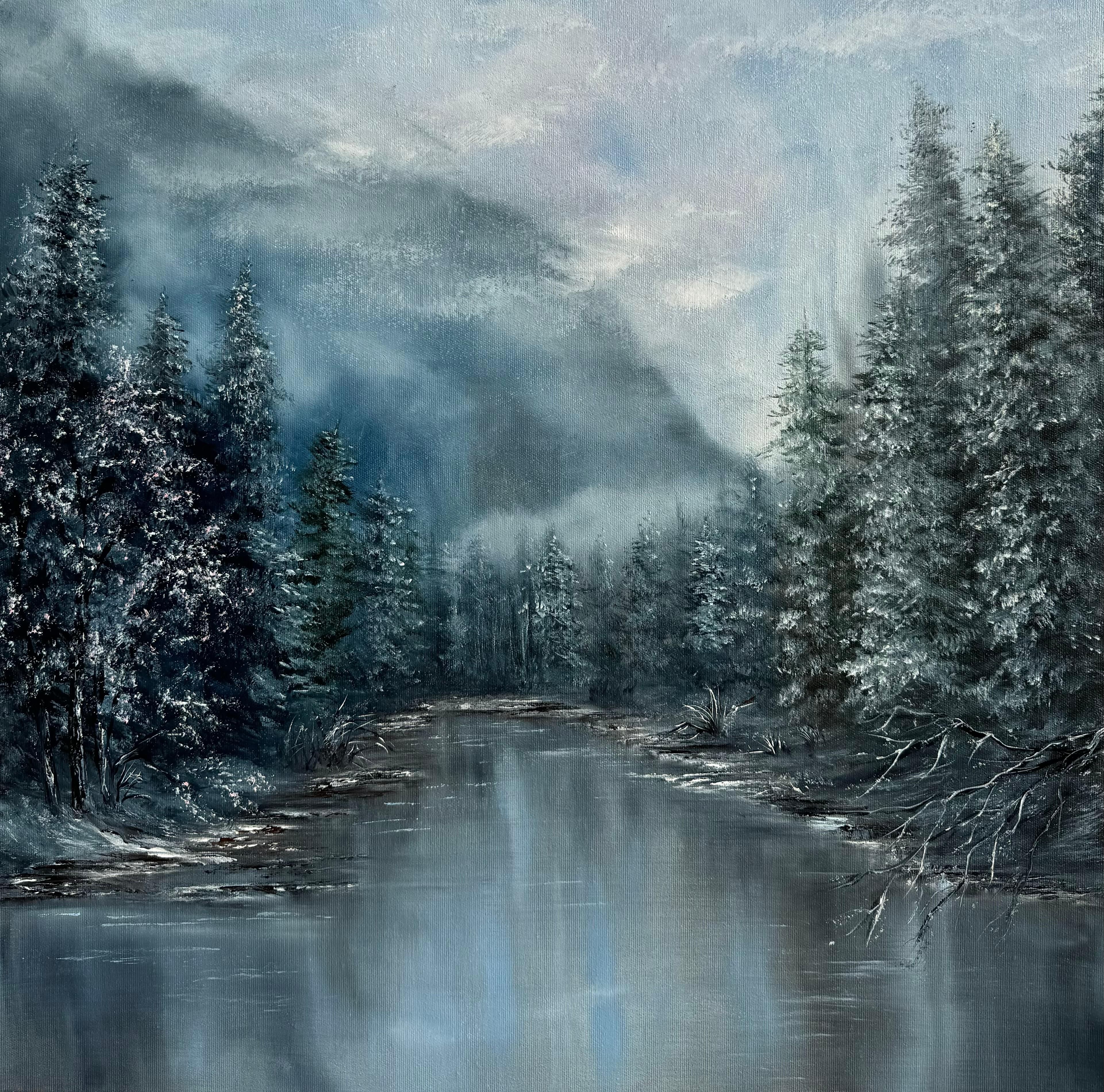 Landscape Painting de Tanja Frost - Silencio de cristal