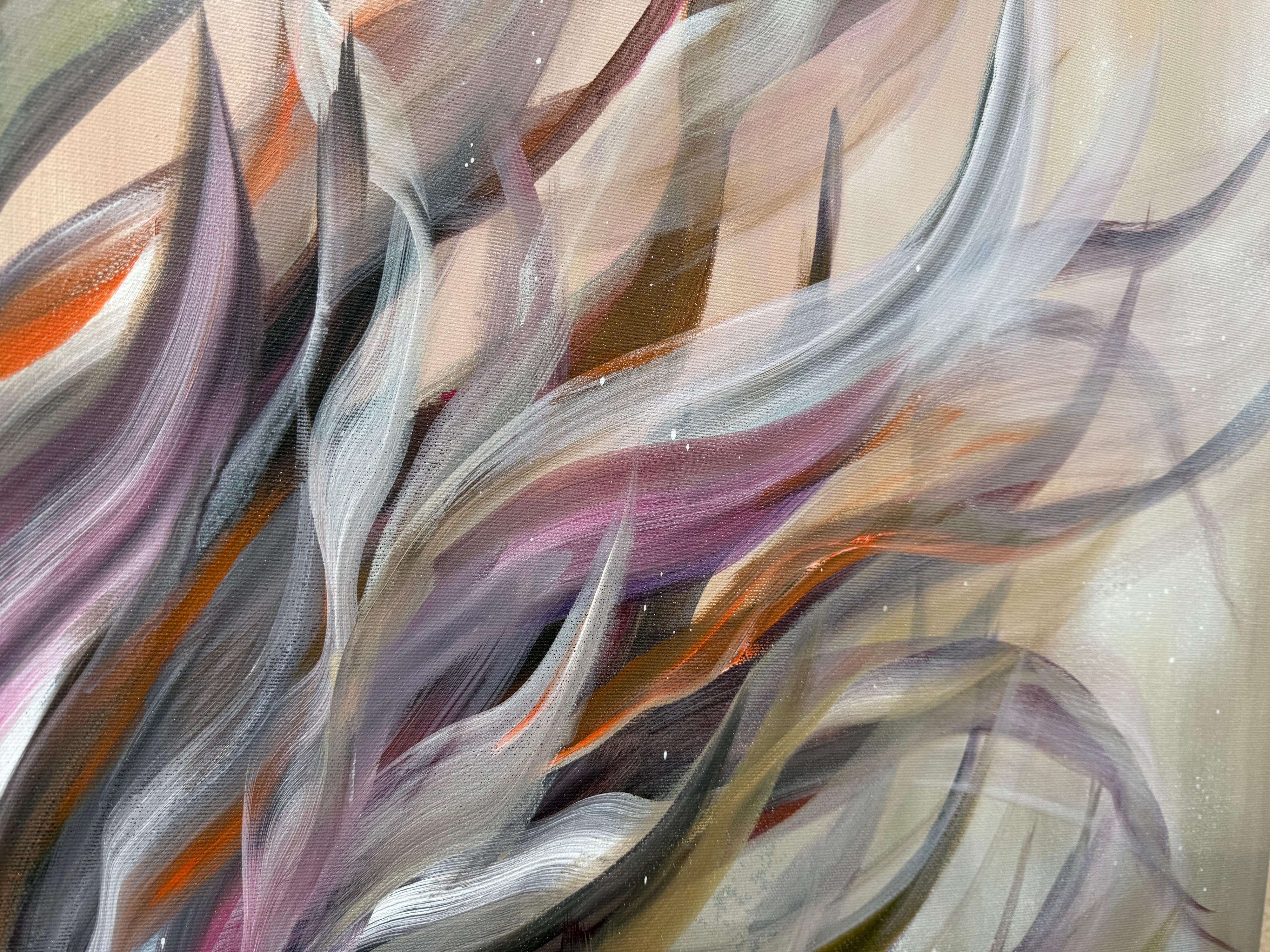 Echo der Fantasie (Grau), Landscape Painting, von Tanja Frost