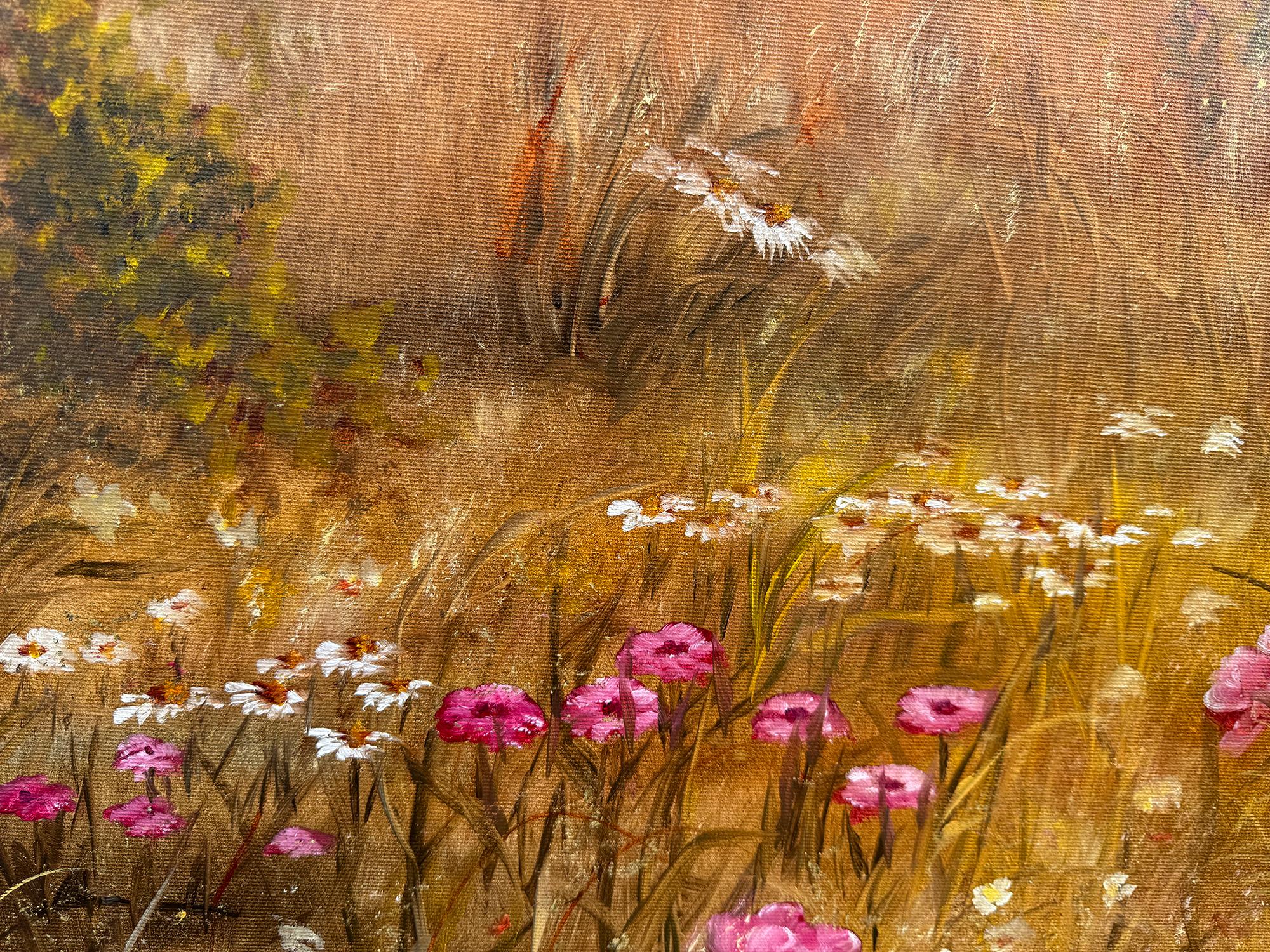 Goldener Atem der Nature – Painting von Tanja Frost