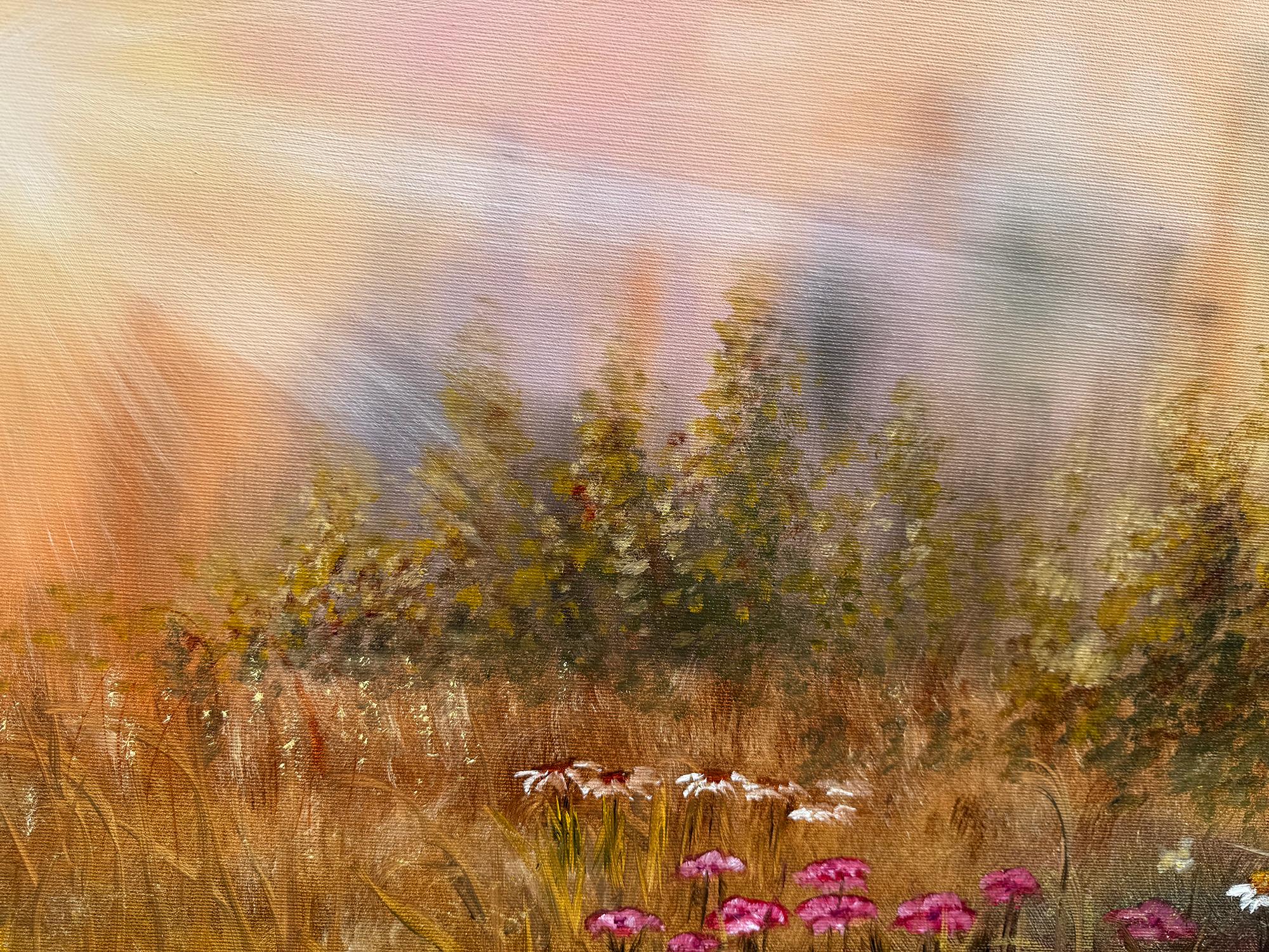Goldener Atem der Nature (Impressionismus), Painting, von Tanja Frost