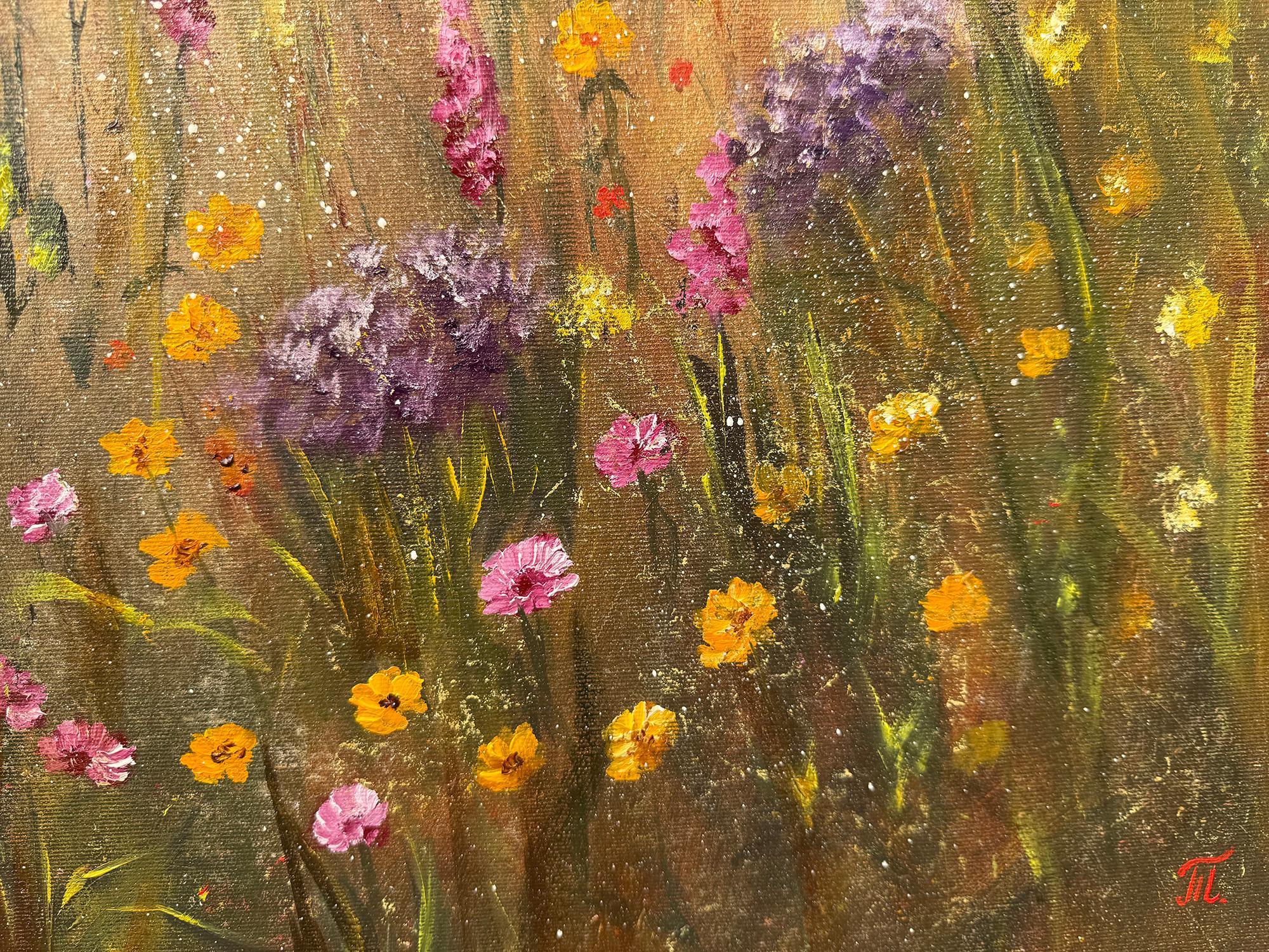 Honey Flower Breeze – Painting von Tanja Frost