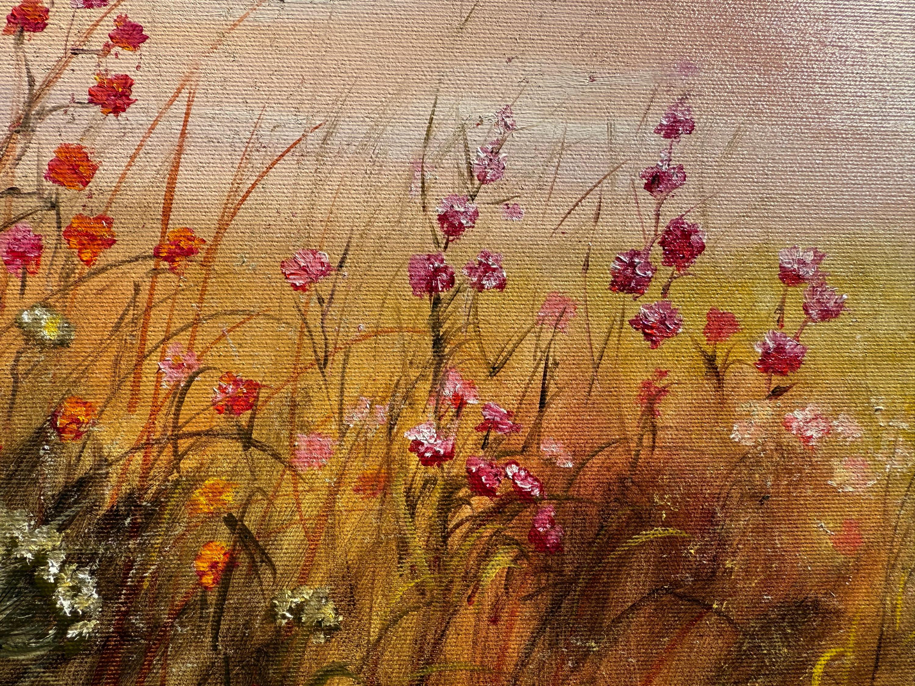 Nell'abbraccio dei fiori - Painting di Tanja Frost