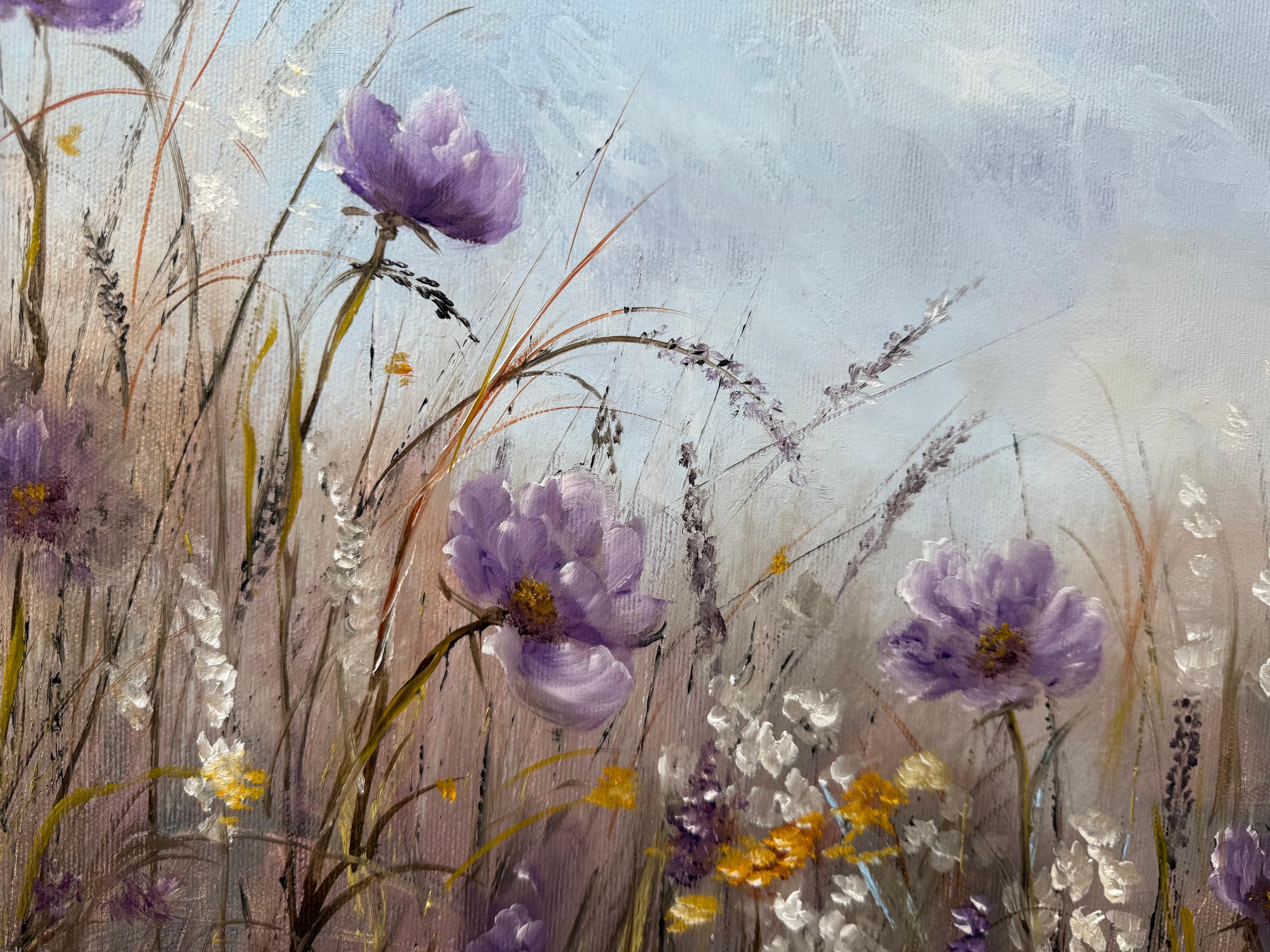 Verloren auf der Morgenwiese – Painting von Tanja Frost