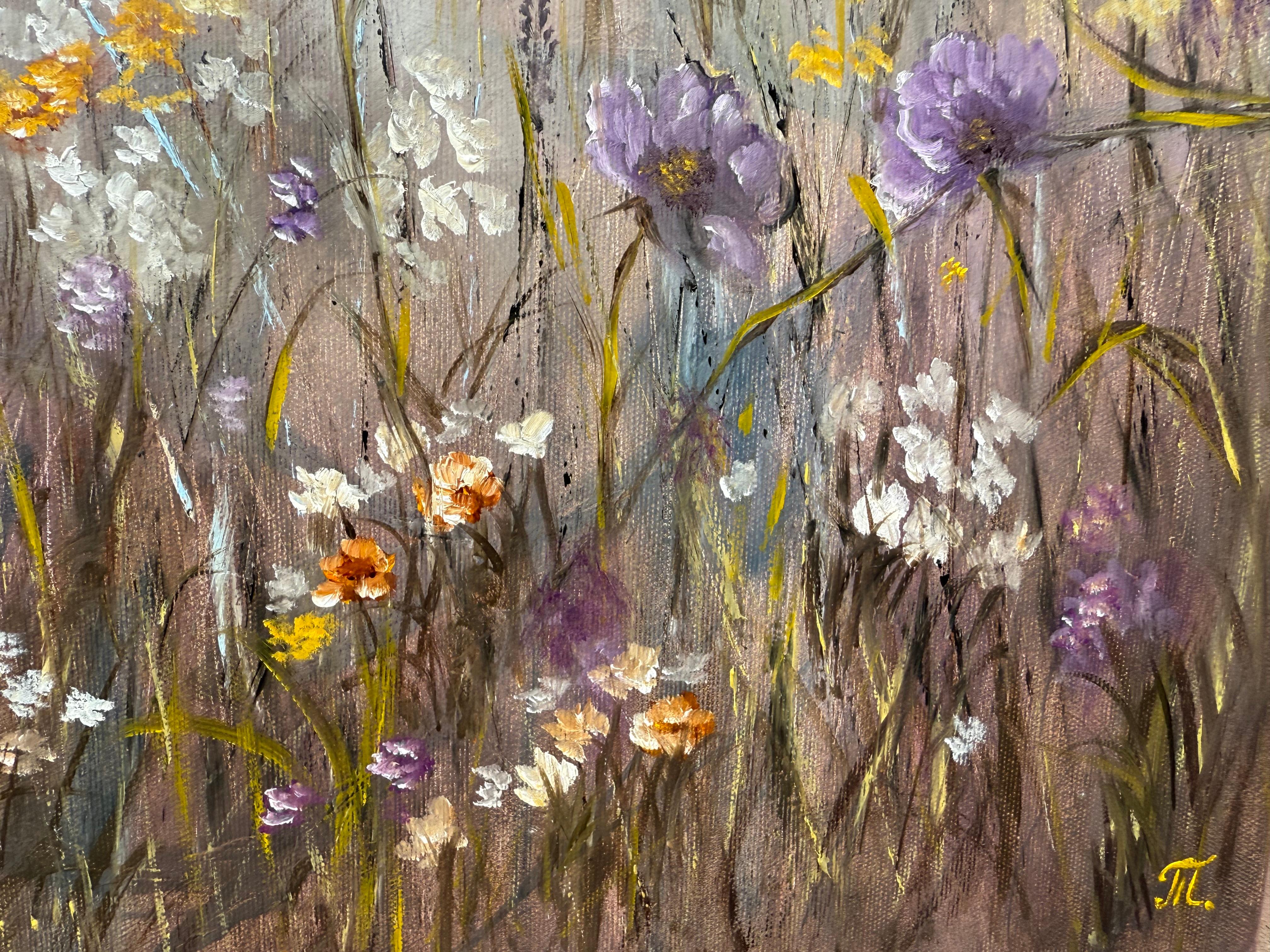 Verloren auf der Morgenwiese (Impressionismus), Painting, von Tanja Frost