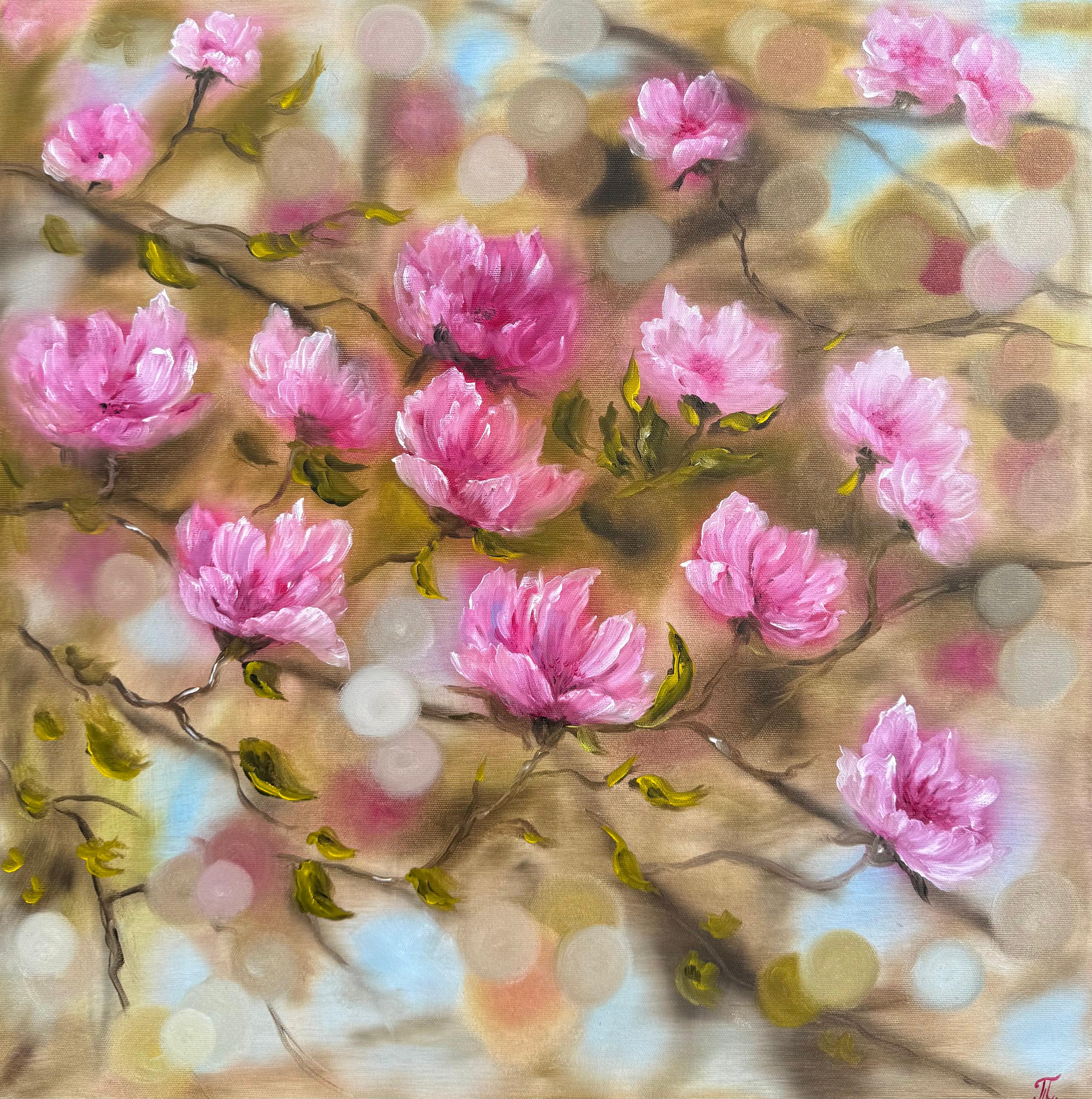 Magnolia's Kiss - Impressionist Painting by Tanja Frost