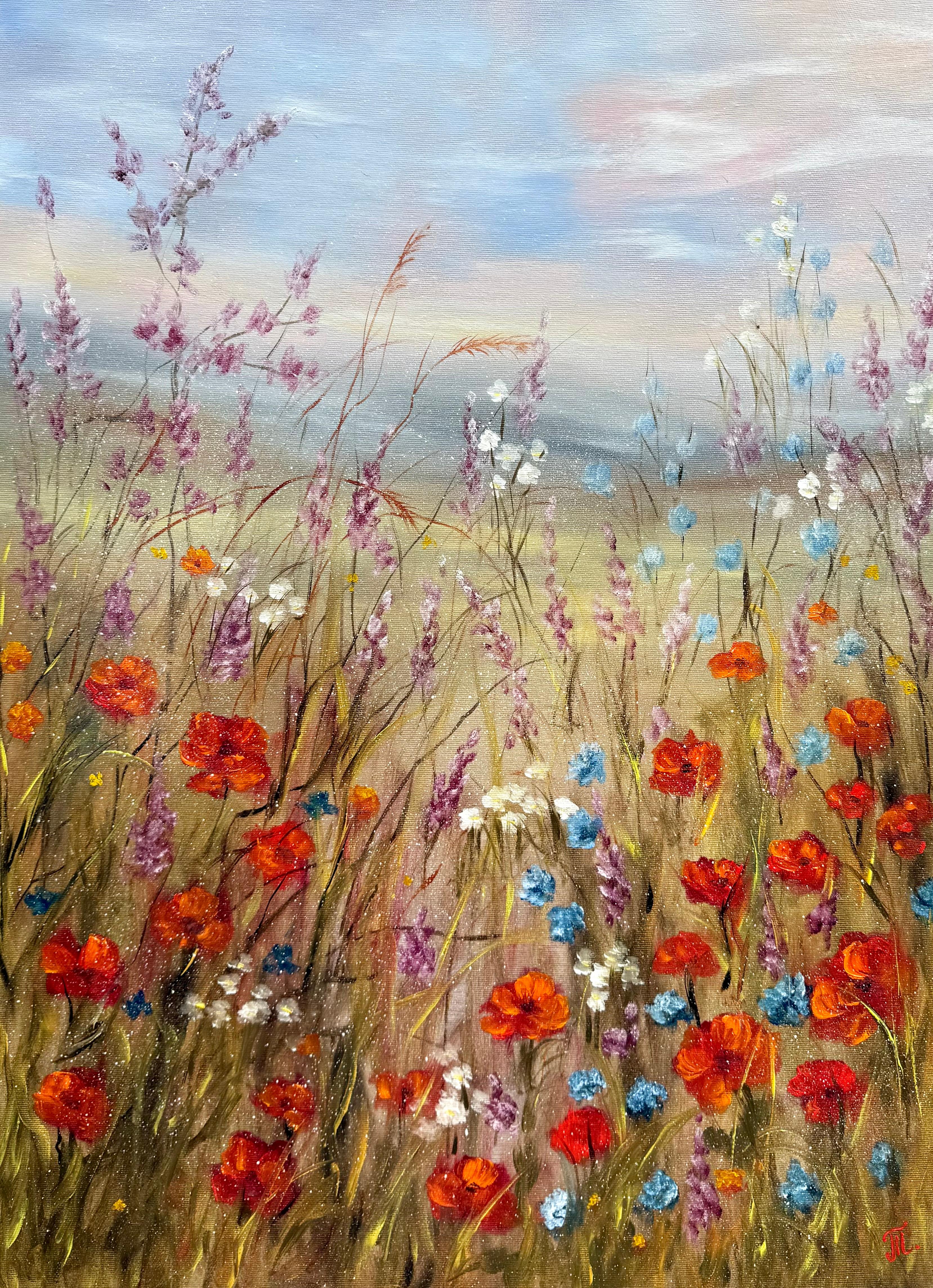 Landscape Painting de Tanja Frost - El despertar de los prados