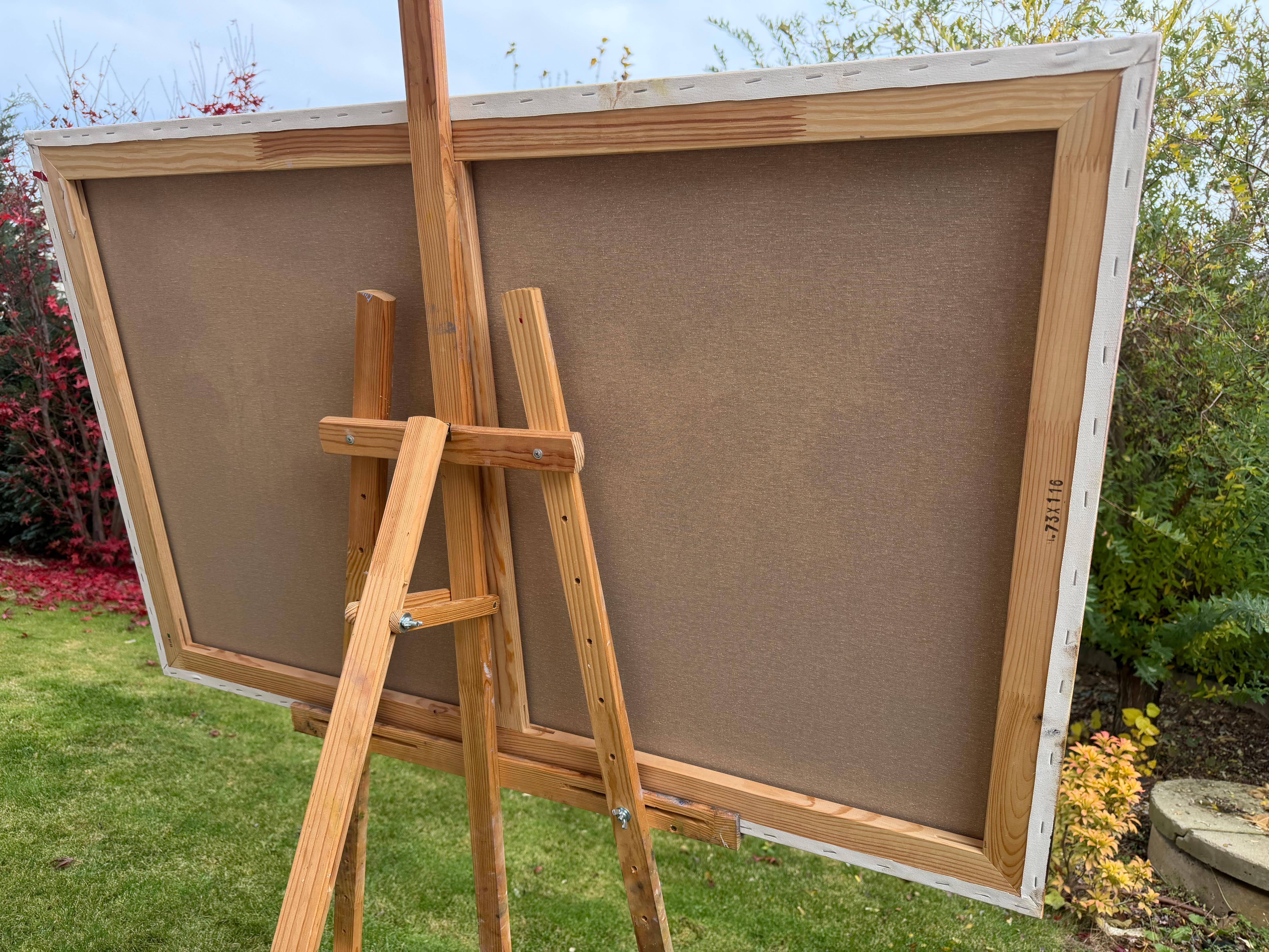 Morning Promise - Collection Smphonie florale - Marron Landscape Painting par Tanja Frost