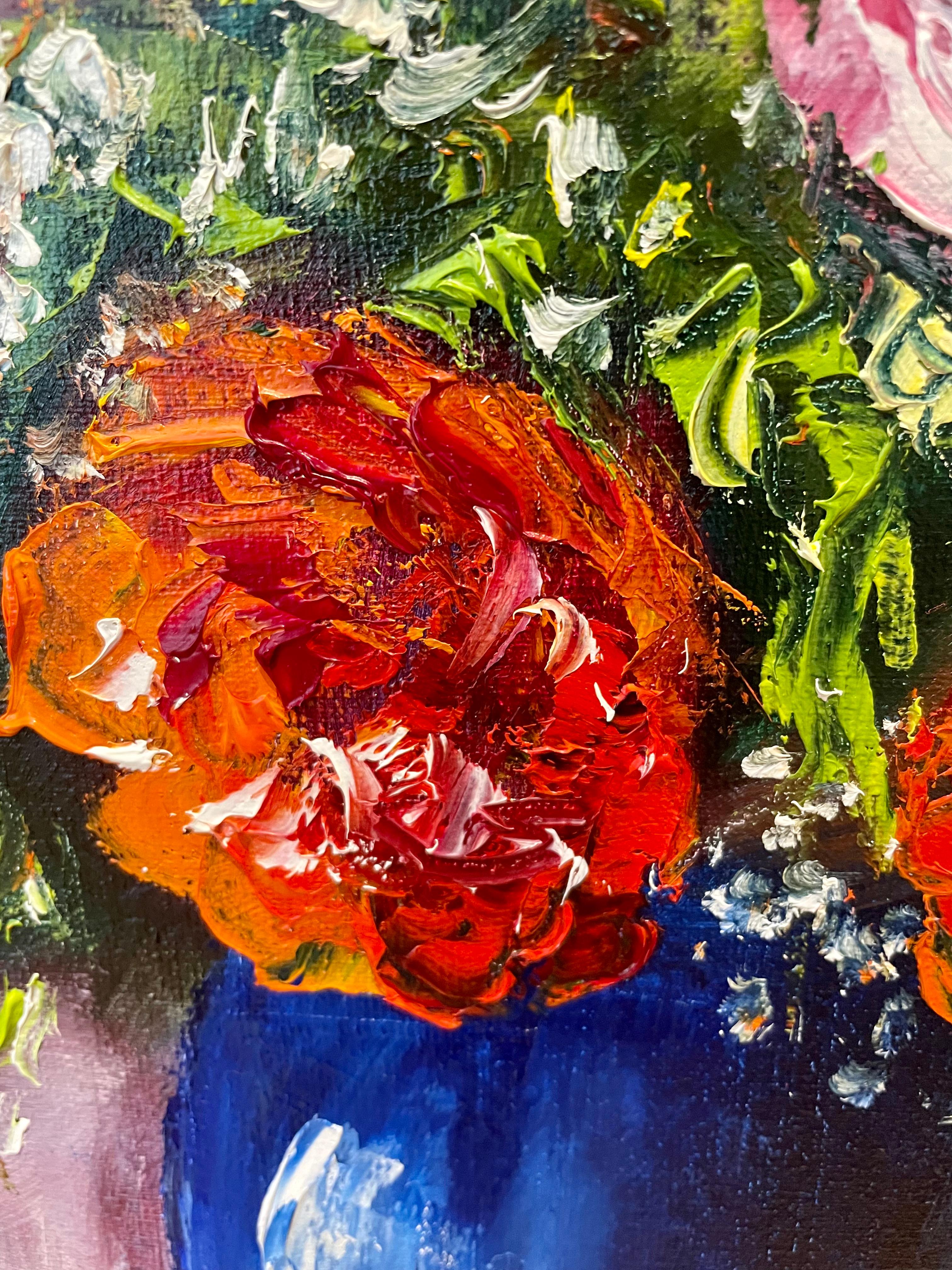 Leidenschaftlicher Ausbruch (Braun), Still-Life Painting, von Tanja Frost