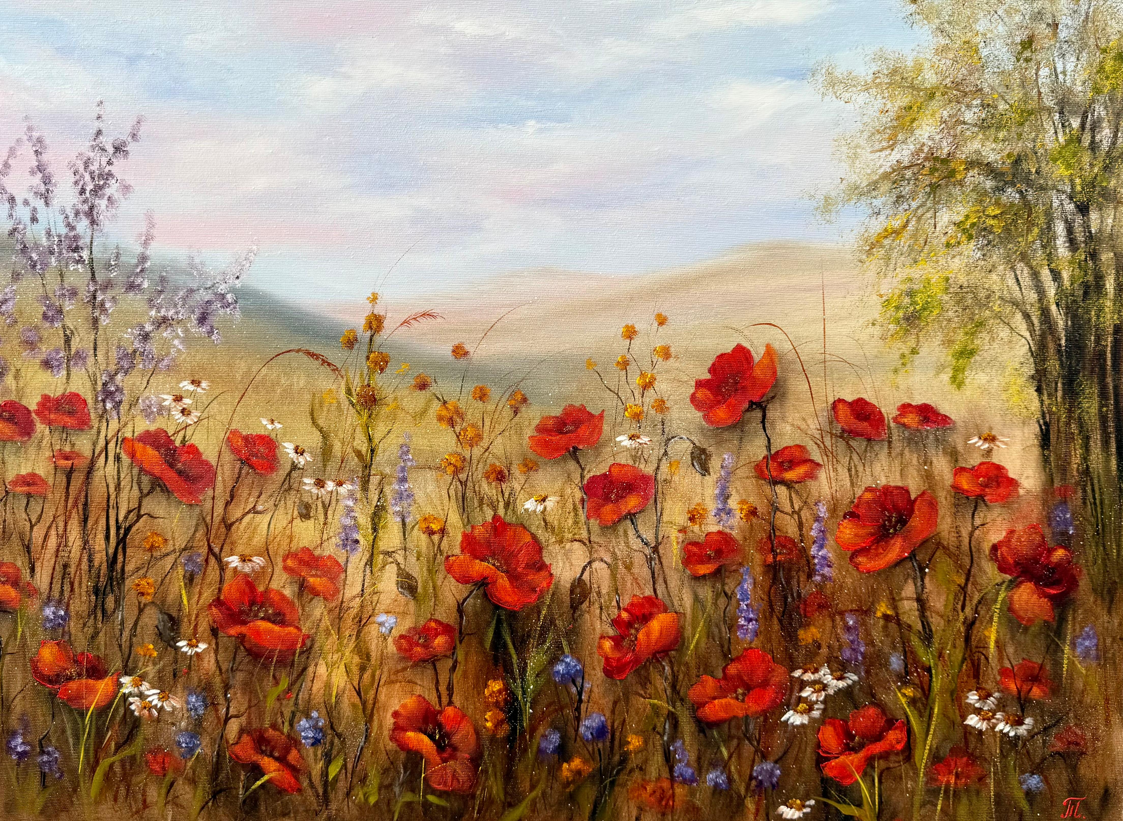 Coquelicots dans le cœur