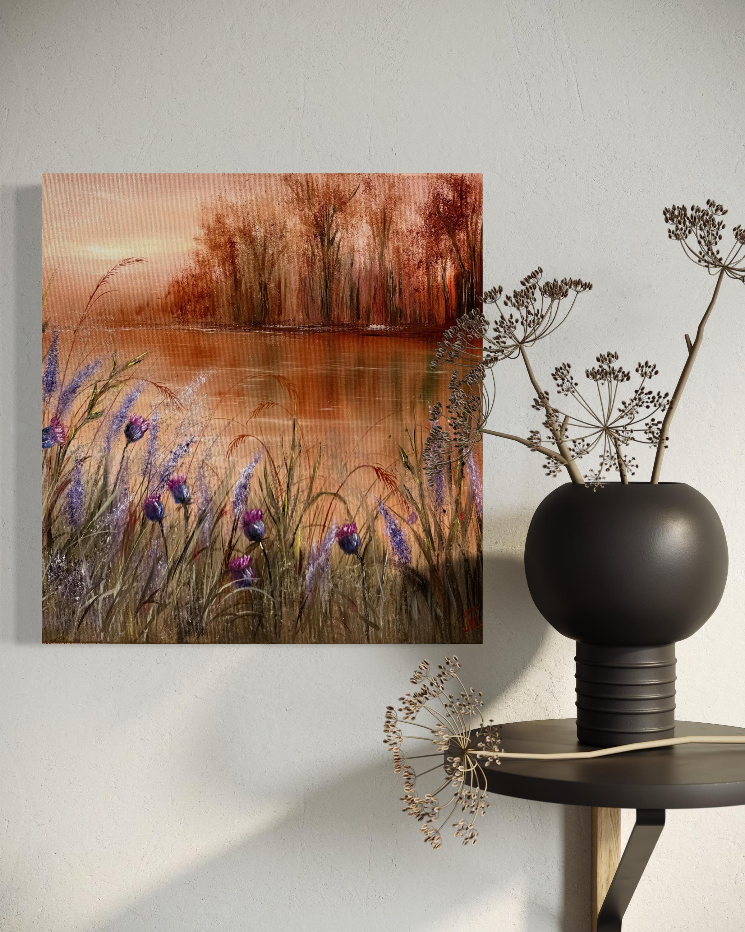 September Calm (Impressionismus), Painting, von Tanja Frost