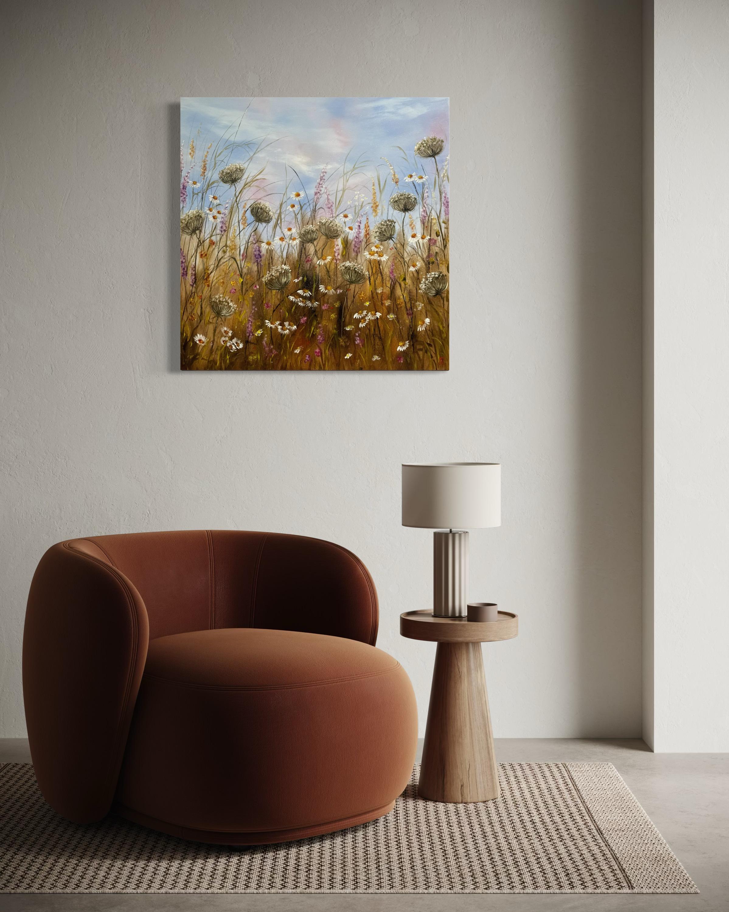 It’s a meadow that never rushes.
The flowers stand as if they were born only for this moment – for you to see them.
The air is filled with silence, carrying laughter and memories of a summer that never ends.
A painting that lets you breathe deeply