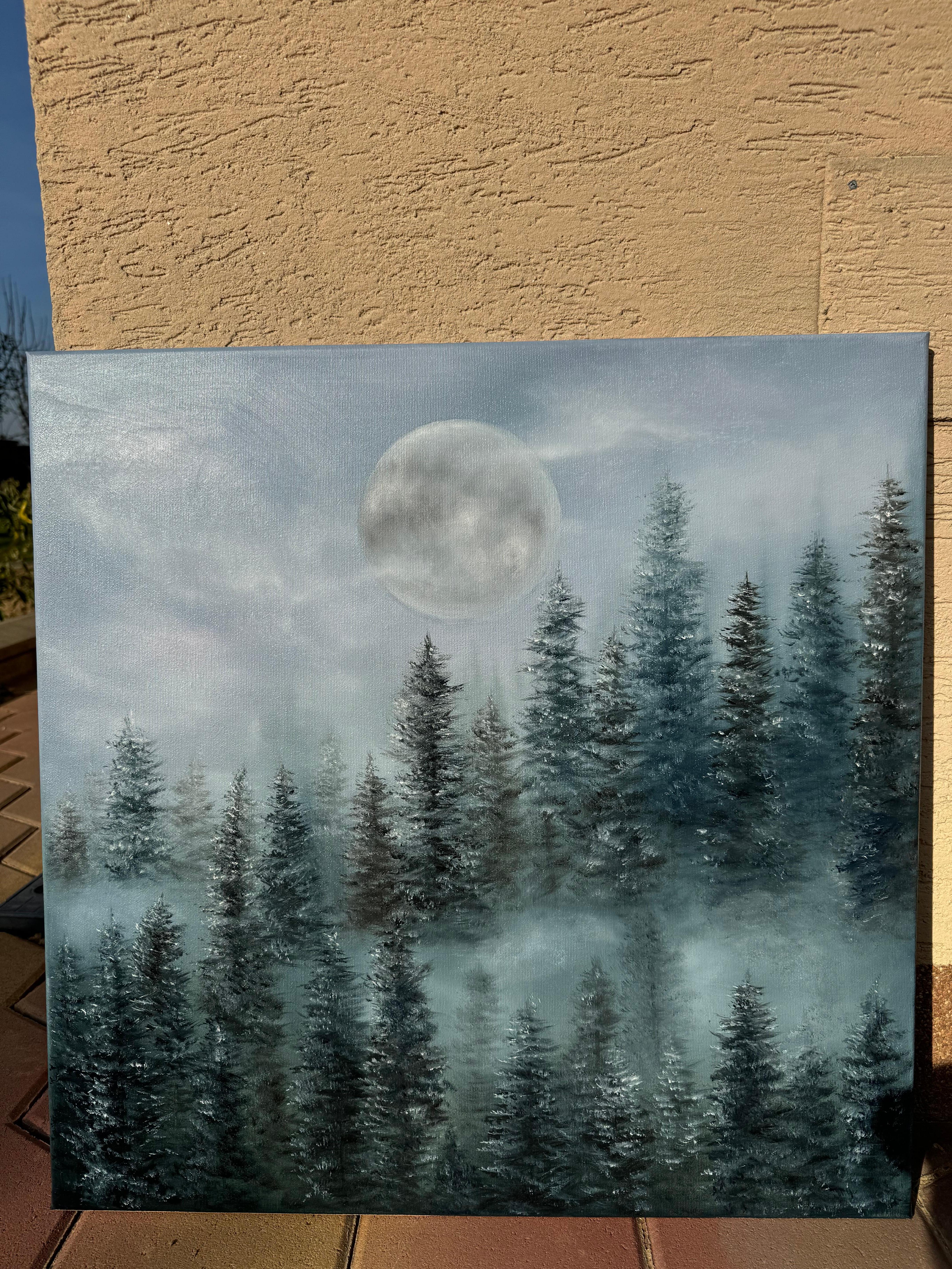 Sueños plateados - Painting de Tanja Frost