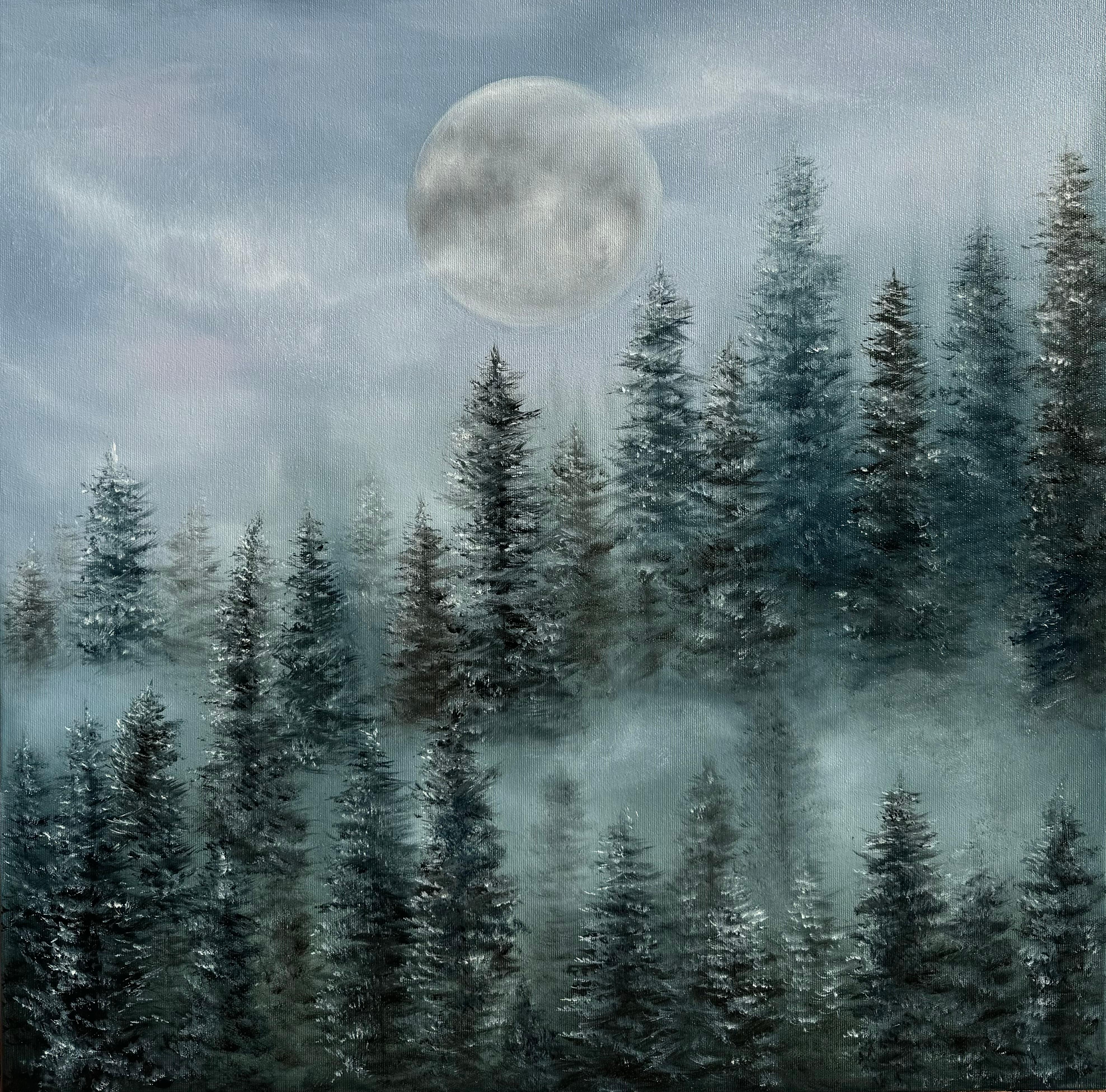 Sueños plateados - Painting Impresionista de Tanja Frost