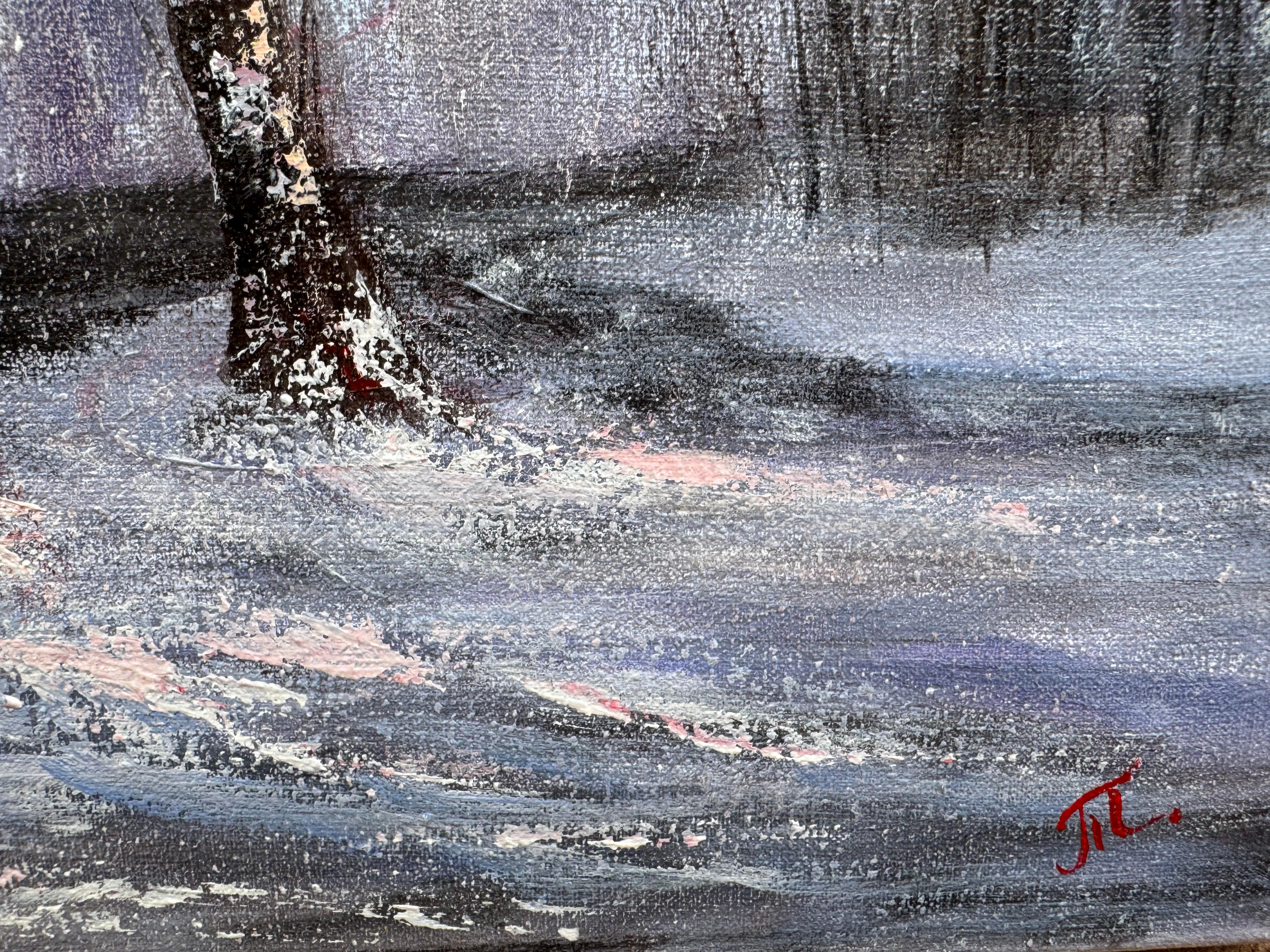 Silberne Symphonie (Impressionismus), Painting, von Tanja Frost