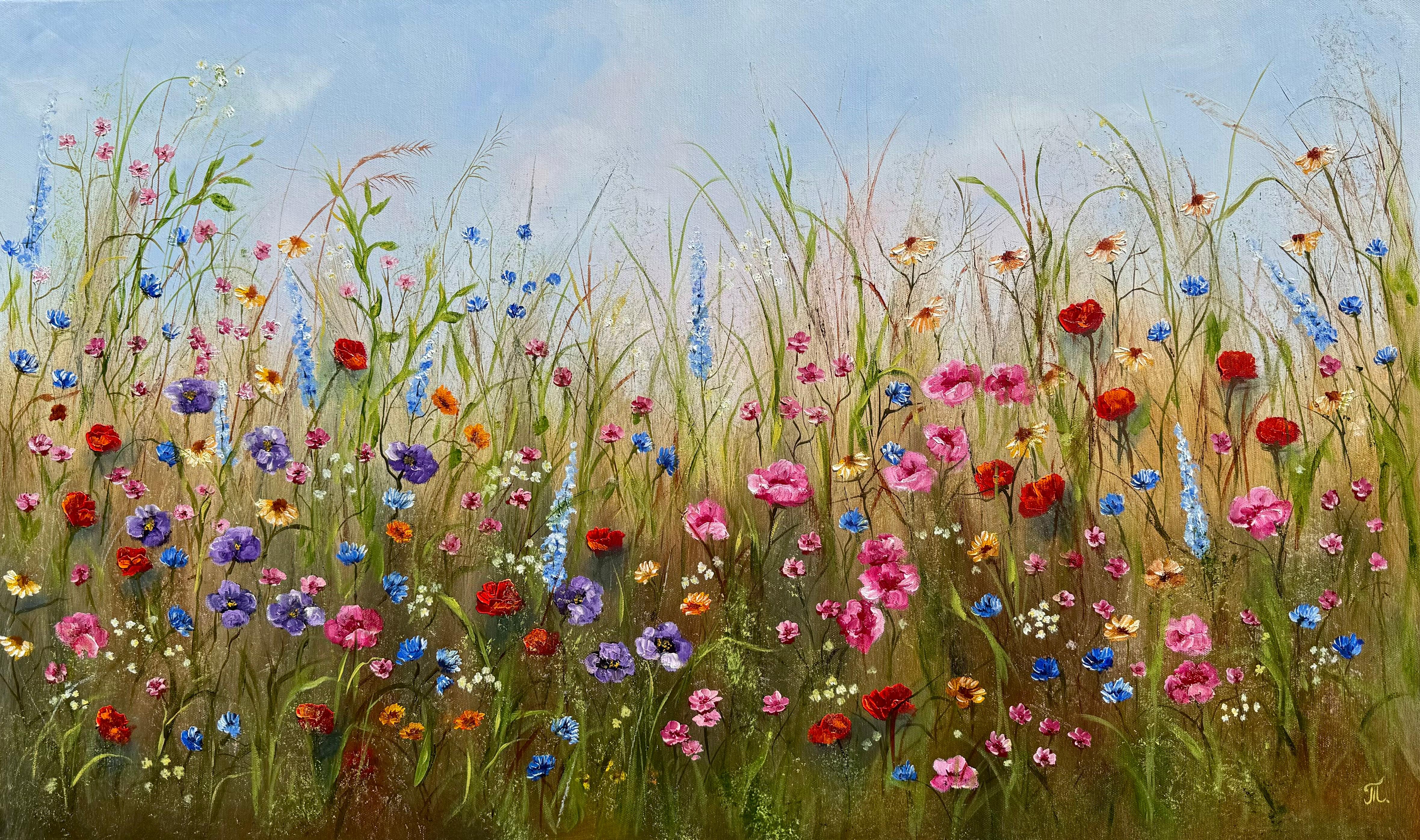 Tanja Frost Landscape Painting - Summer's Delight