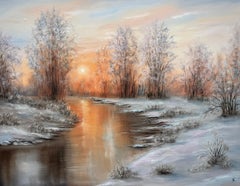 Le soleil dans le miroir de glace
