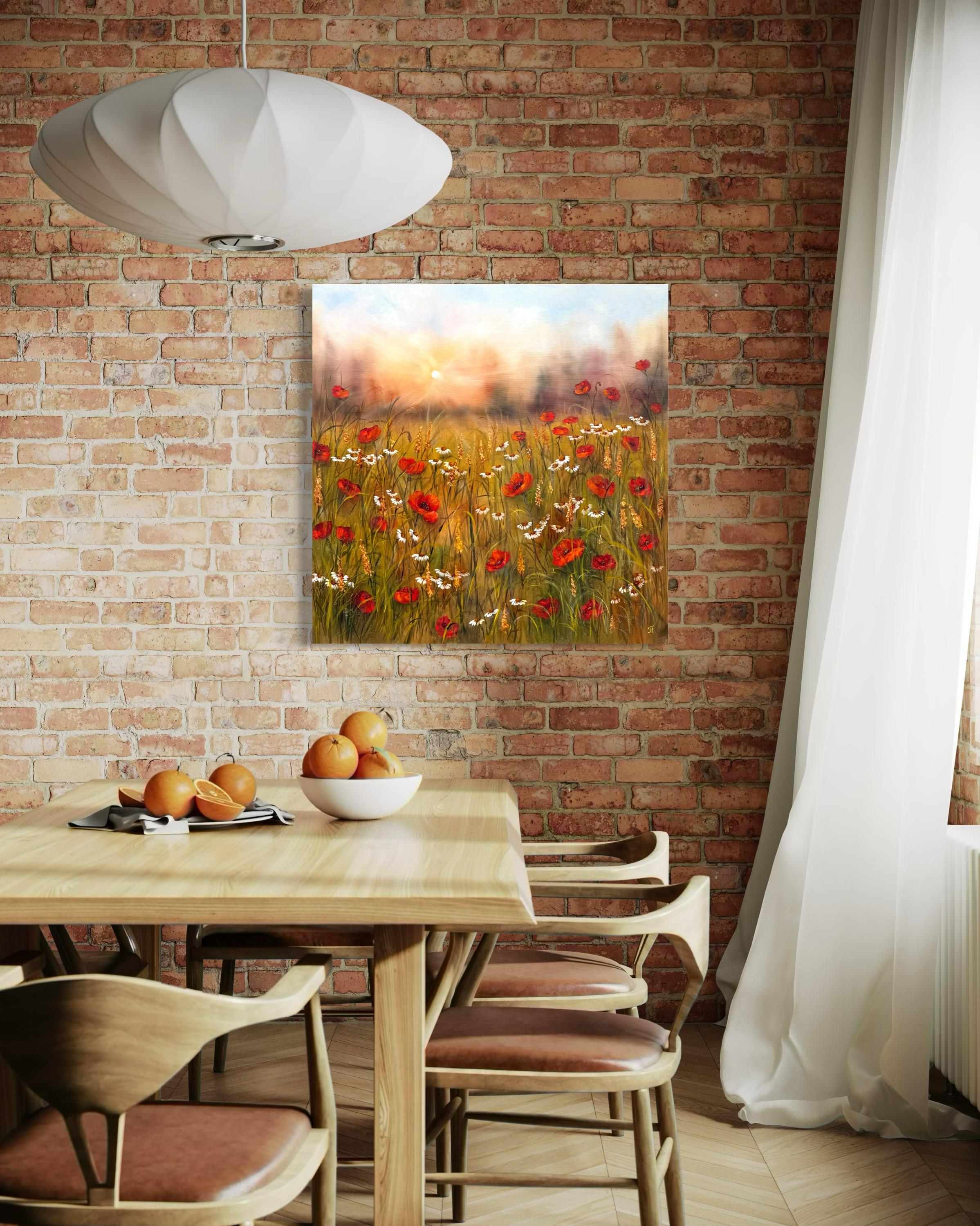Serenade der Mohnblumen im Sonnenlicht im Angebot 5