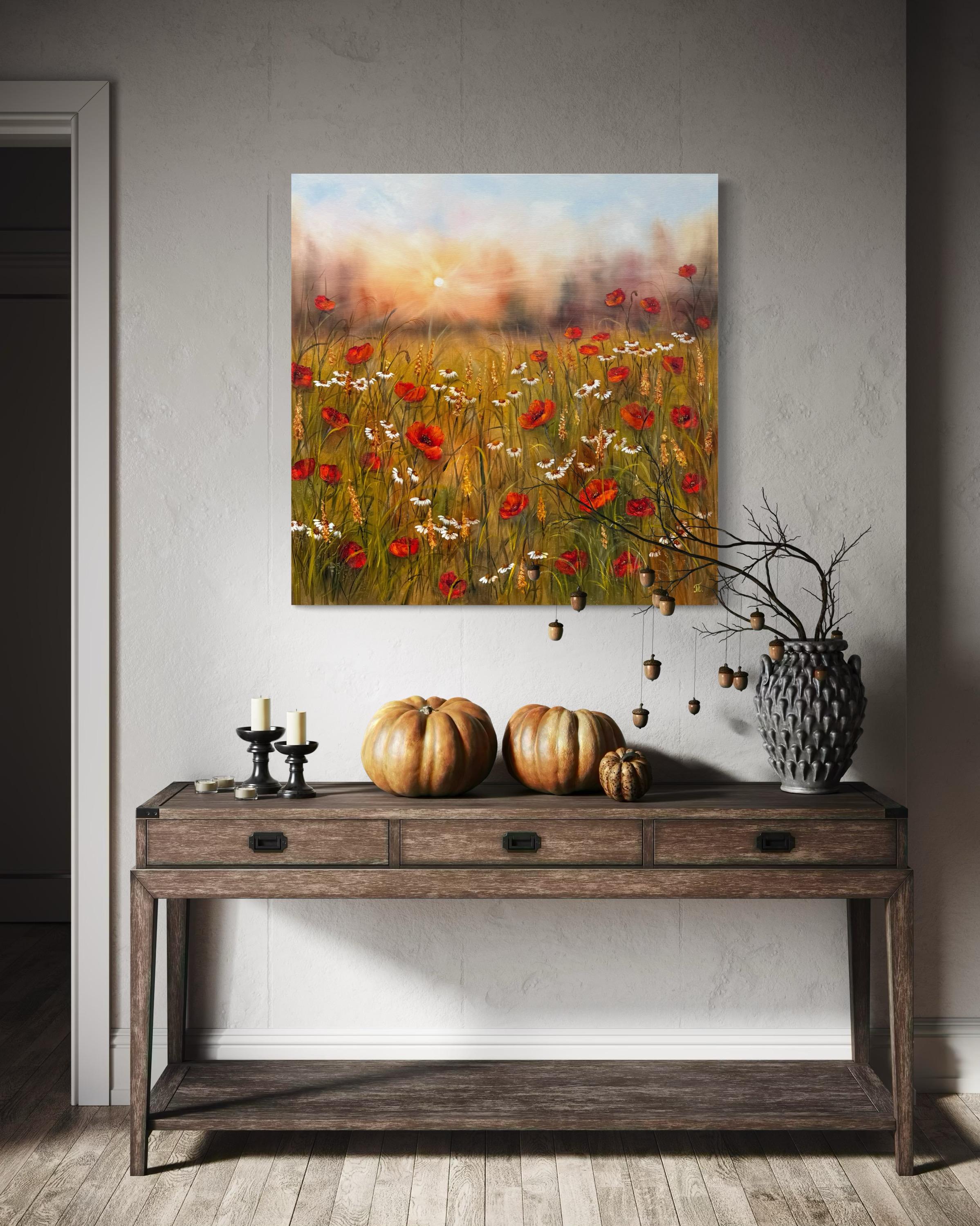 Serenade der Mohnblumen im Sonnenlicht im Angebot 4