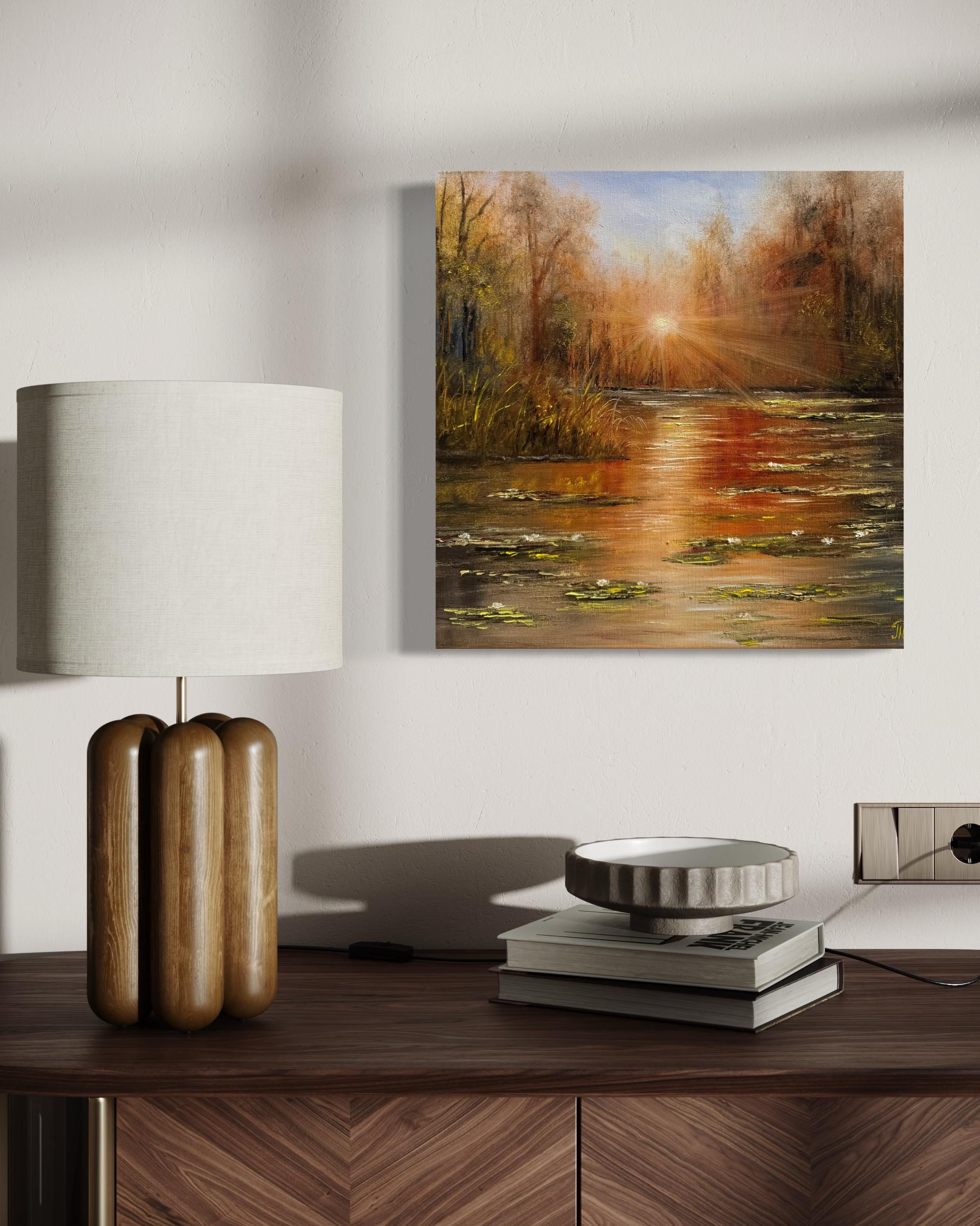 Sonnenuntergang – Painting von Tanja Frost