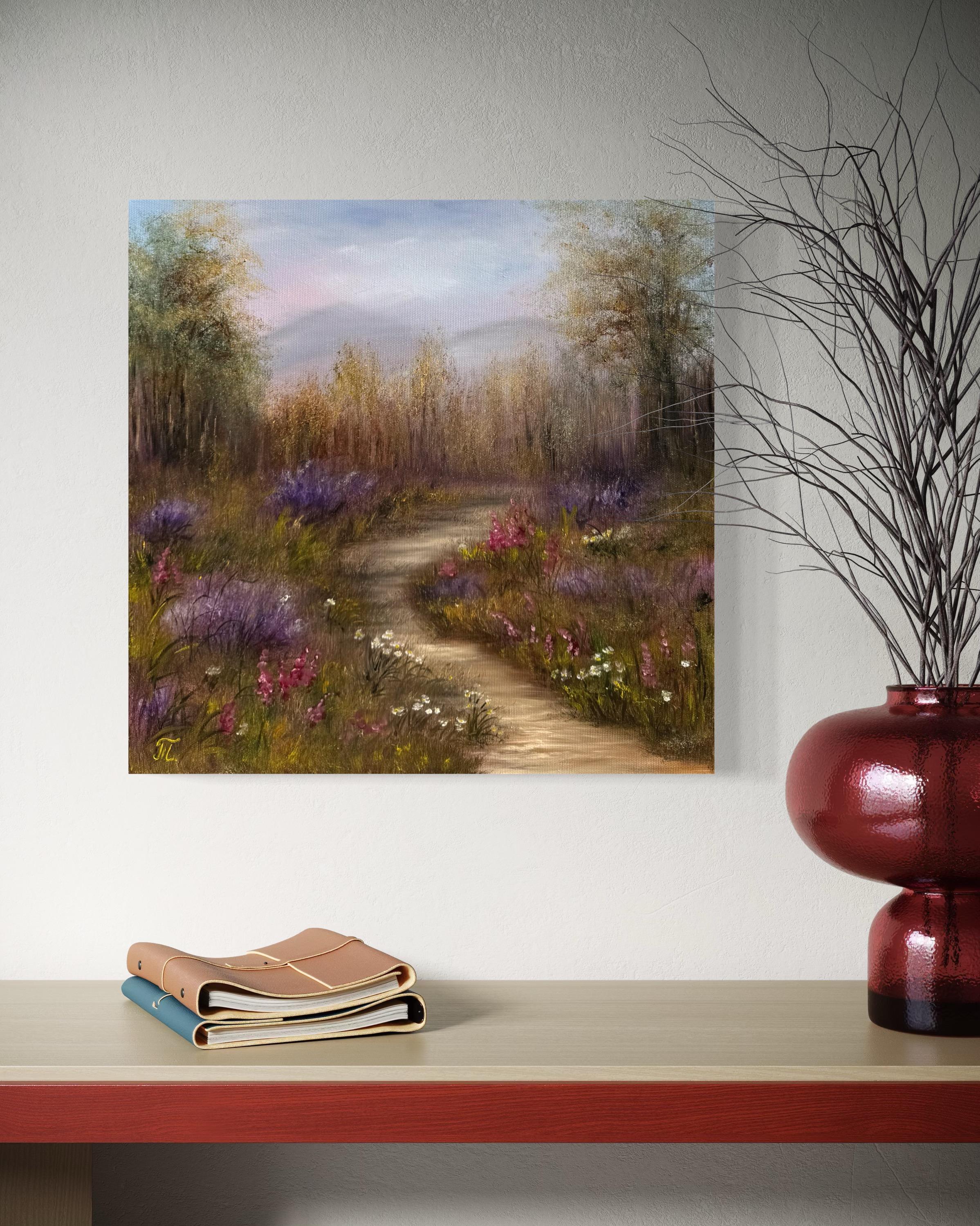 The Breathing Path (Impressionismus), Painting, von Tanja Frost