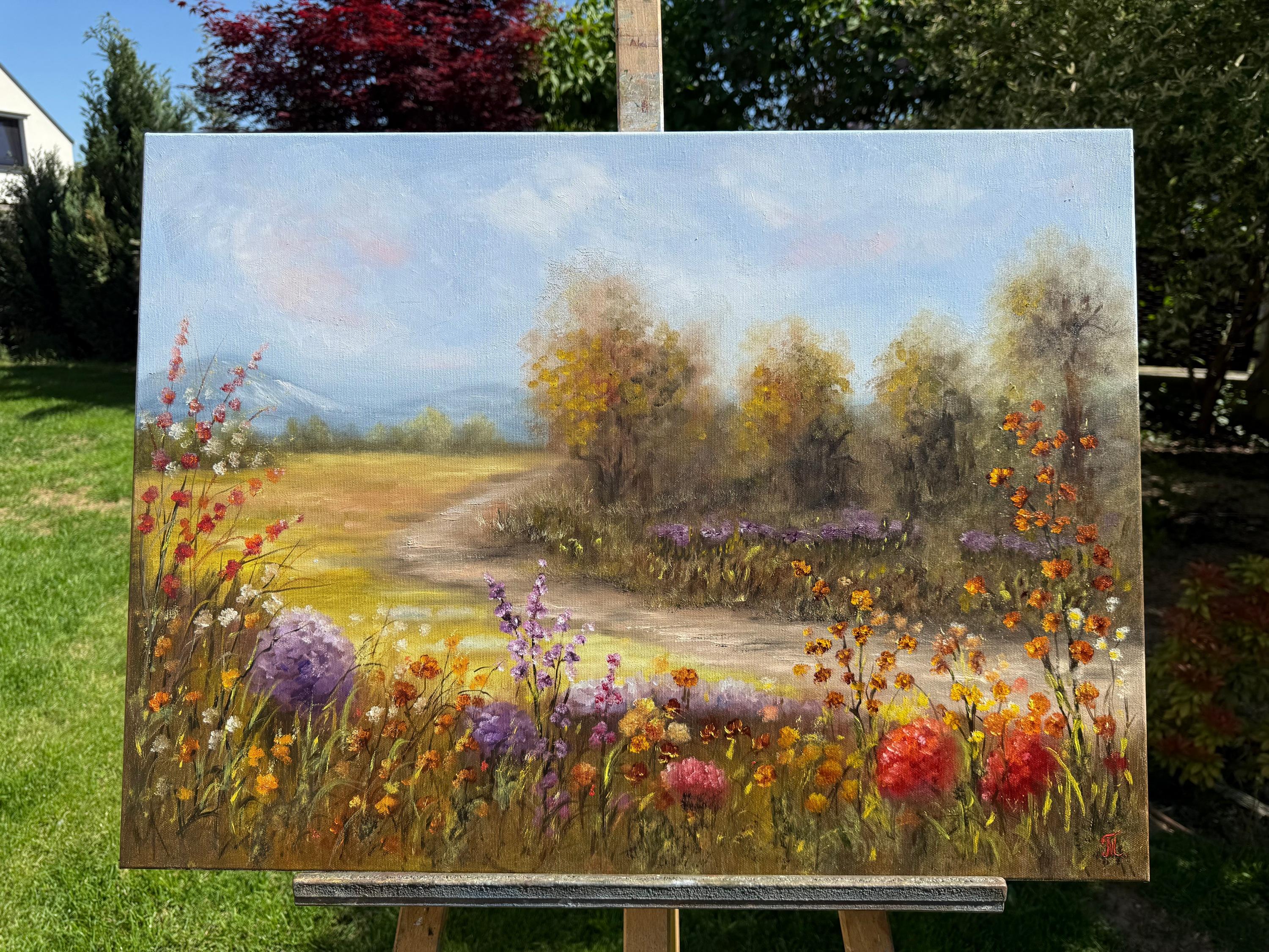 The Serene Bloom - Painting by Tanja Frost