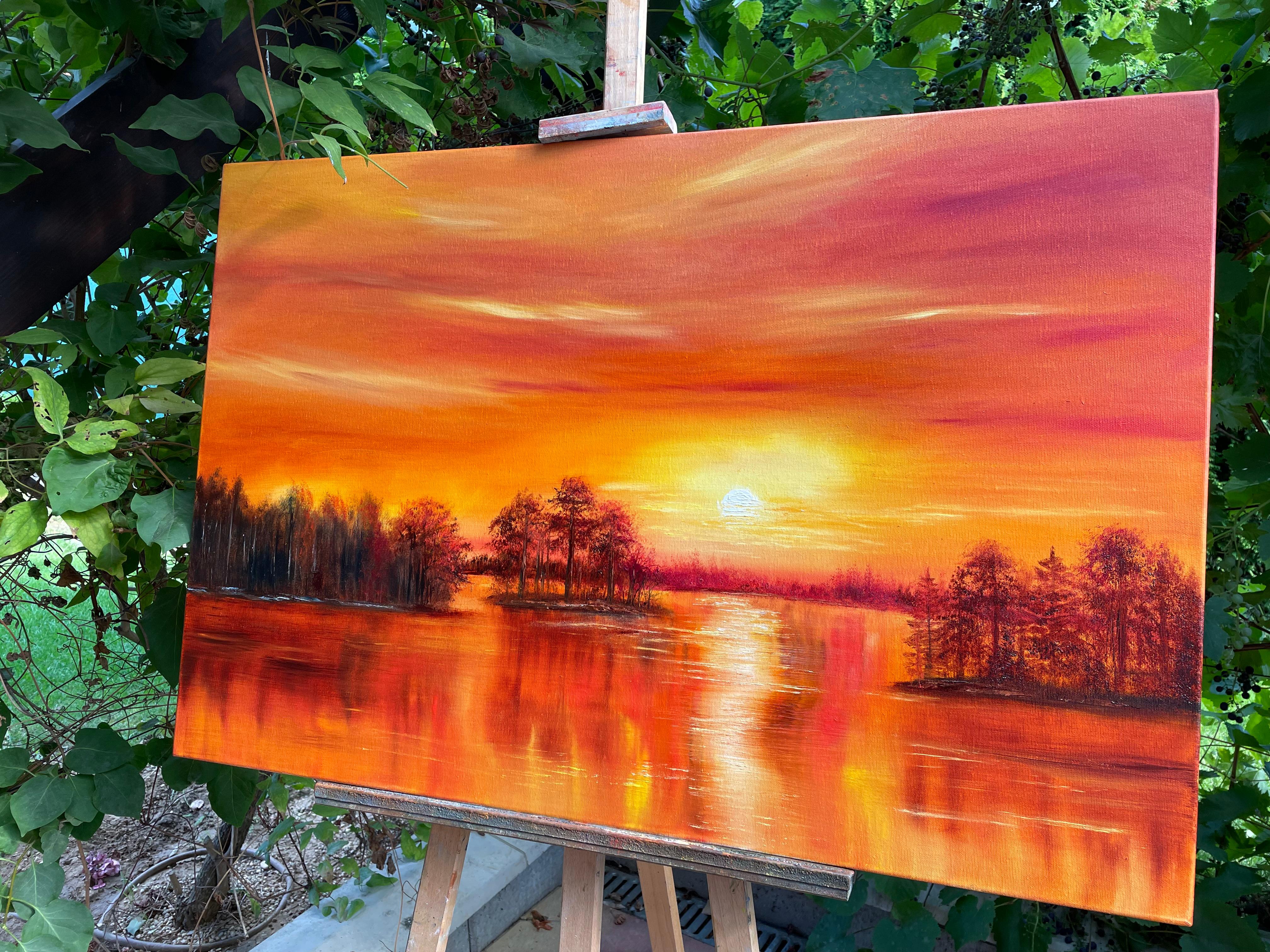 Touch of Sun - Painting by Tanja Frost