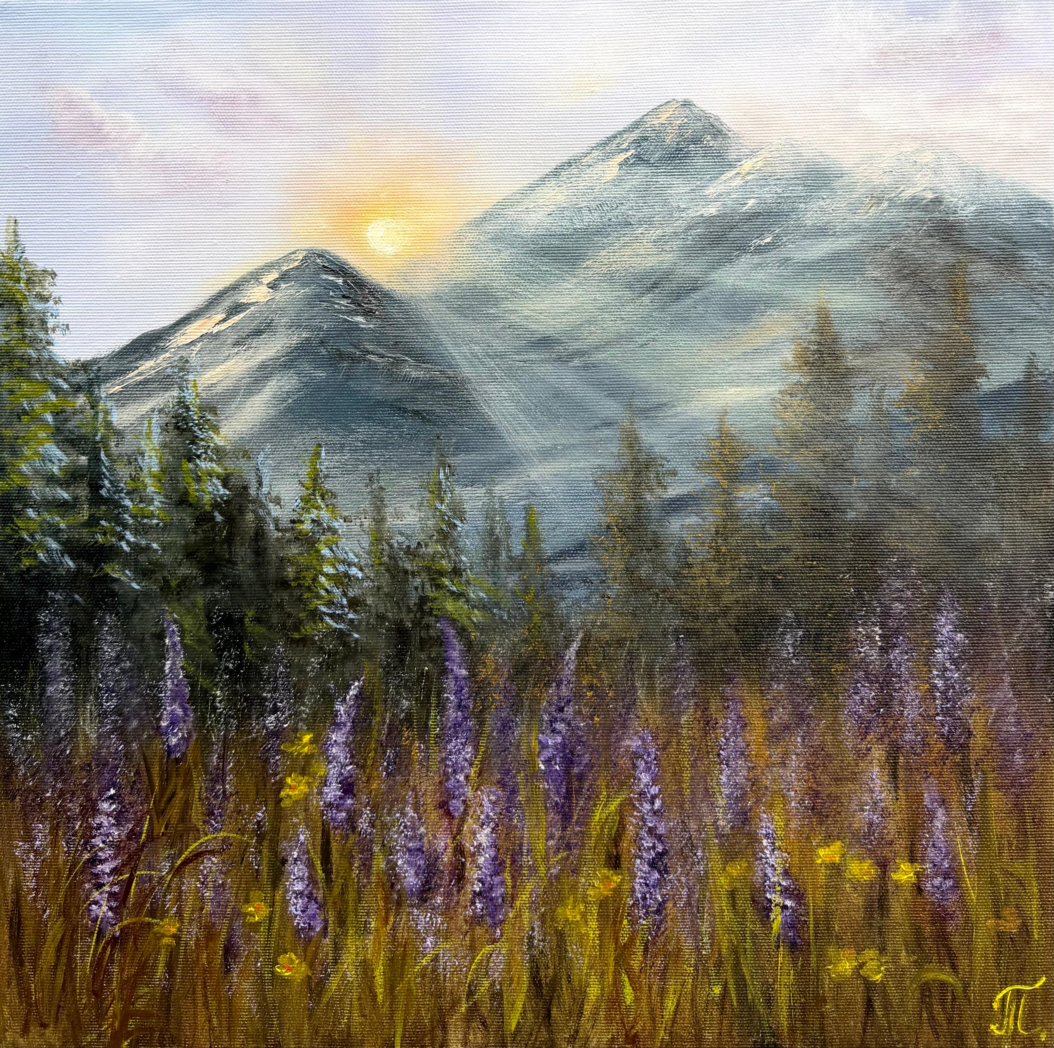 Tanja Frost Landscape Painting - Where the Morning Begins
